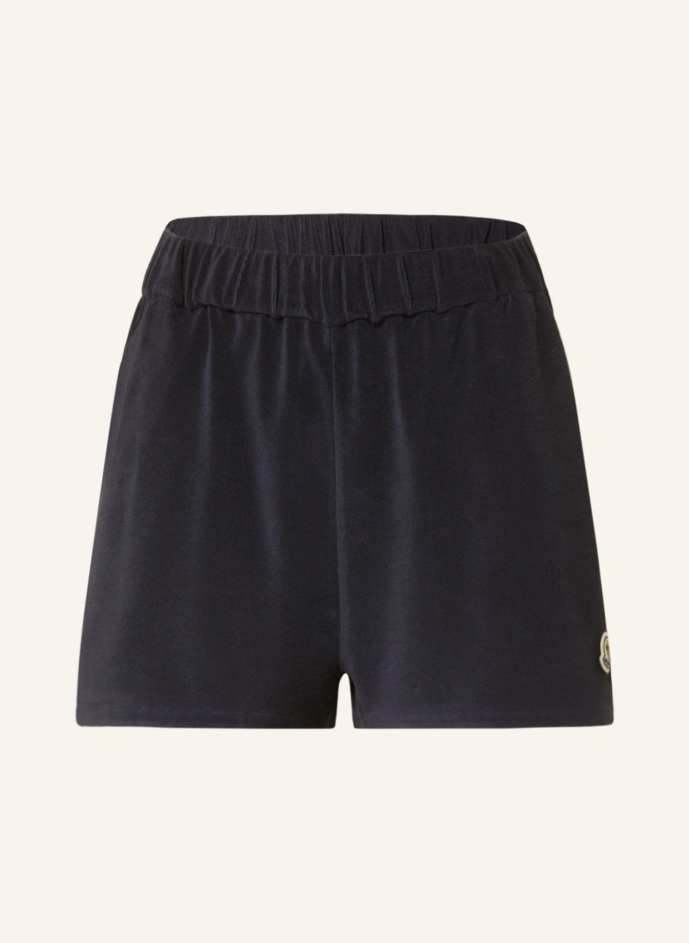 MONCLER Terry cloth shorts, Color: DARK BLUE (Image 1)