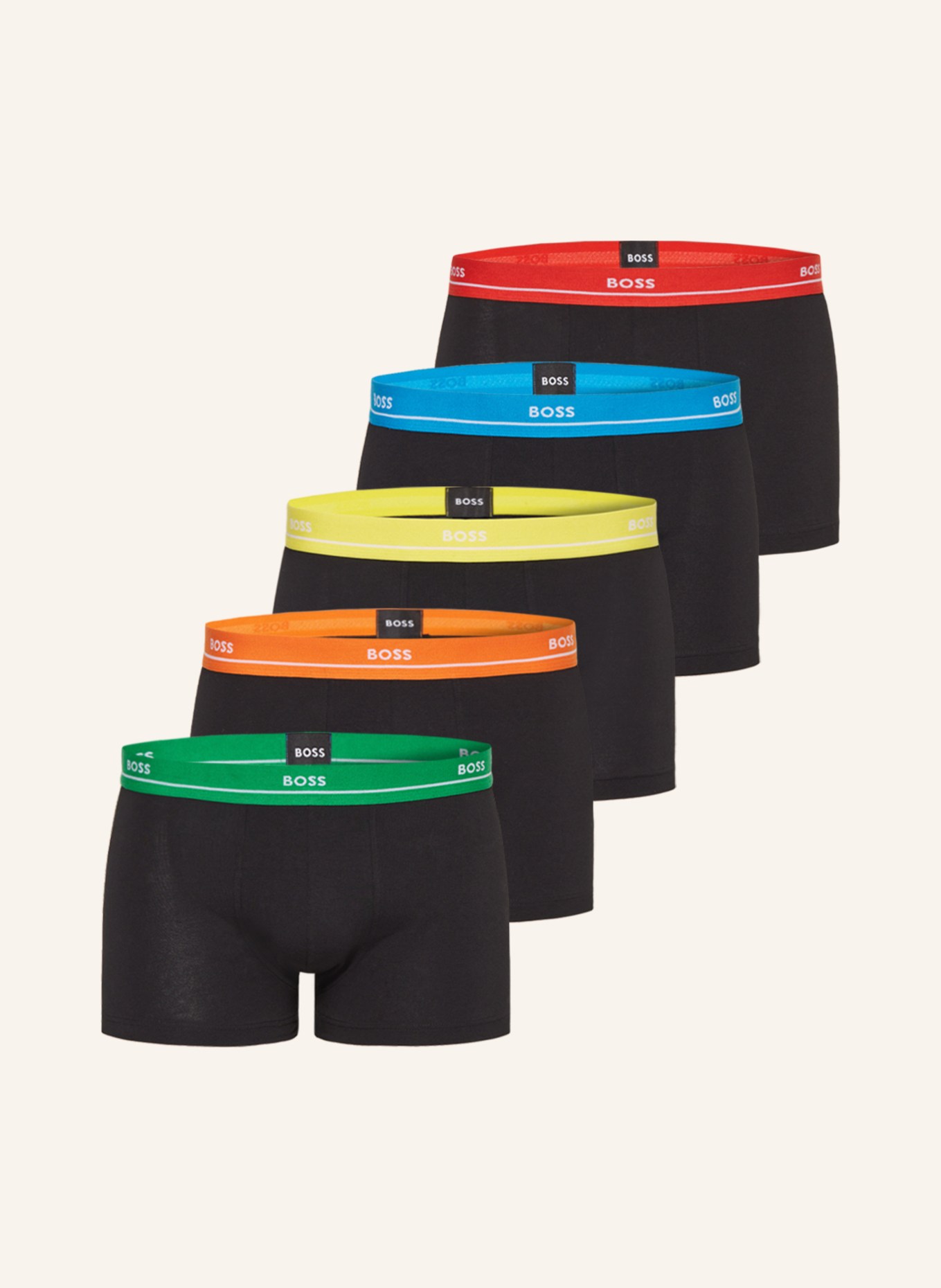 BOSS 5-pack boxer shorts ESSENTIAL, Color: BLACK (Image 1)