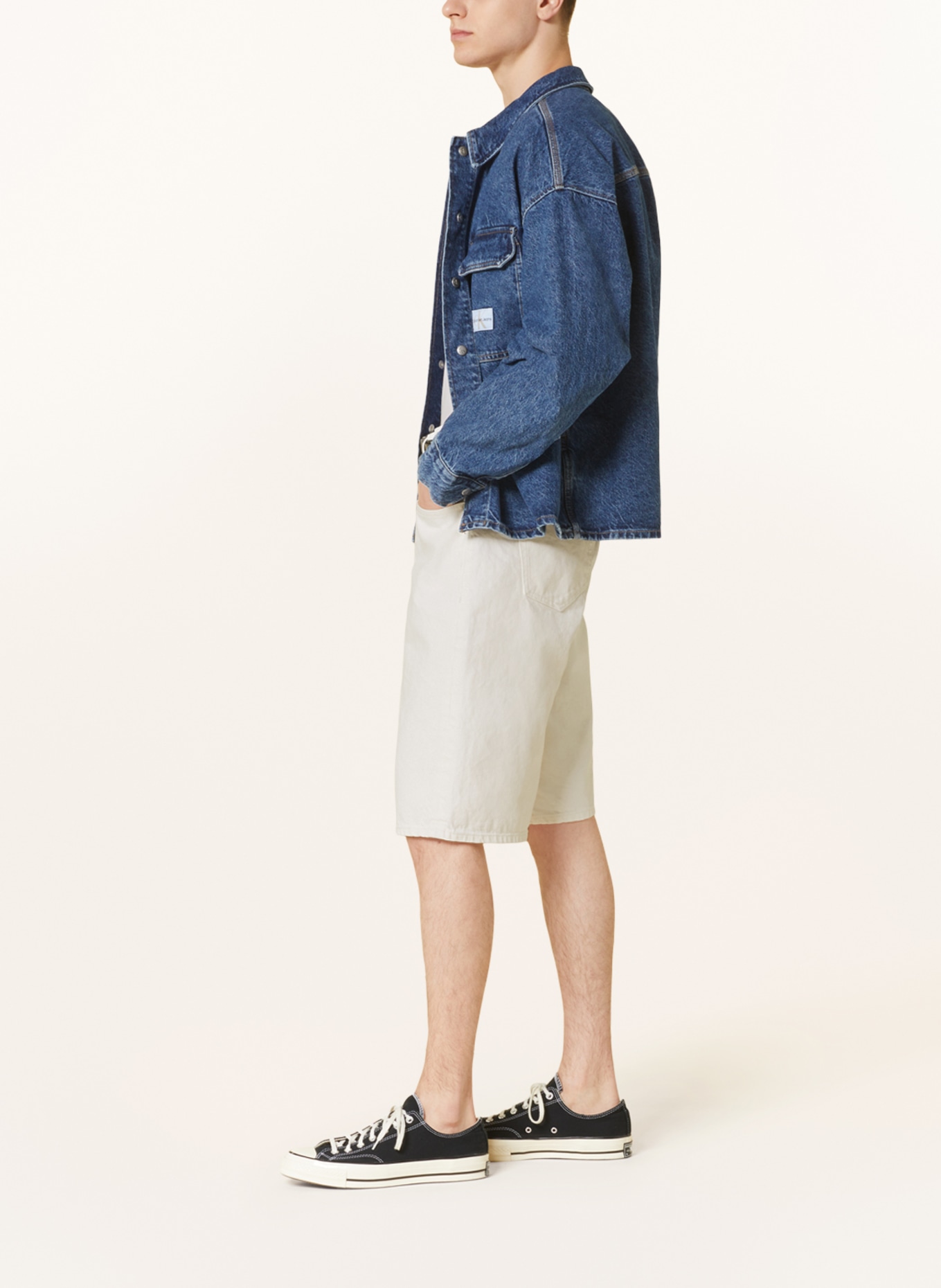 Calvin Klein Jeans Jeansshorts, Farbe: ECRU (Bild 4)