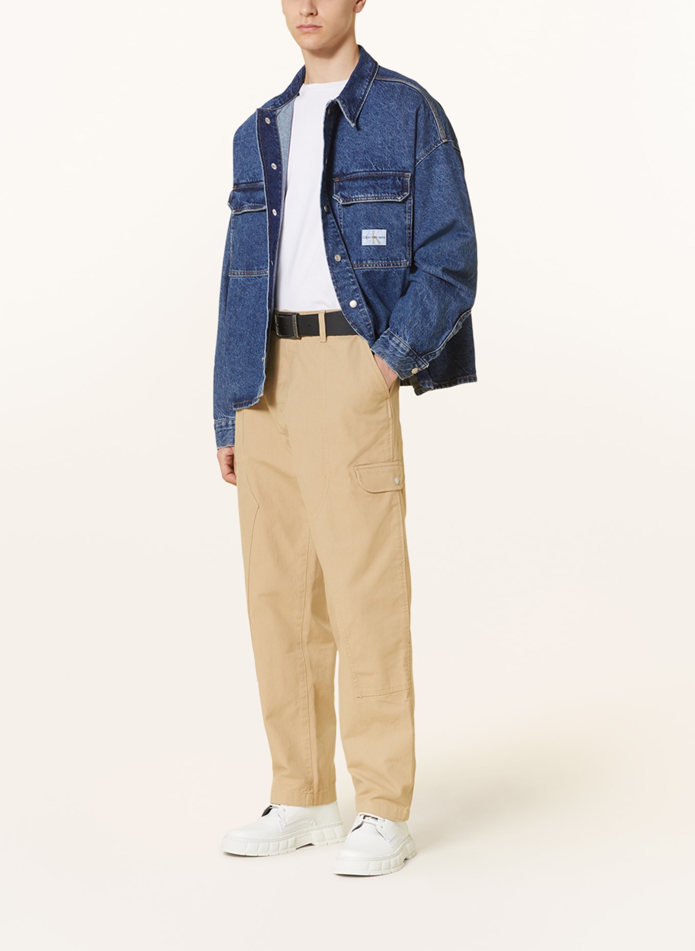 Calvin Klein Jeans Oversized denim overshirt, Color: 1BJ DENIM DARK (Image 2)