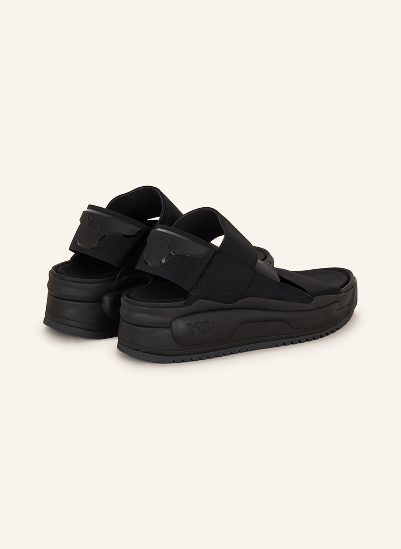 Y-3 Sandals RIVALRY in black