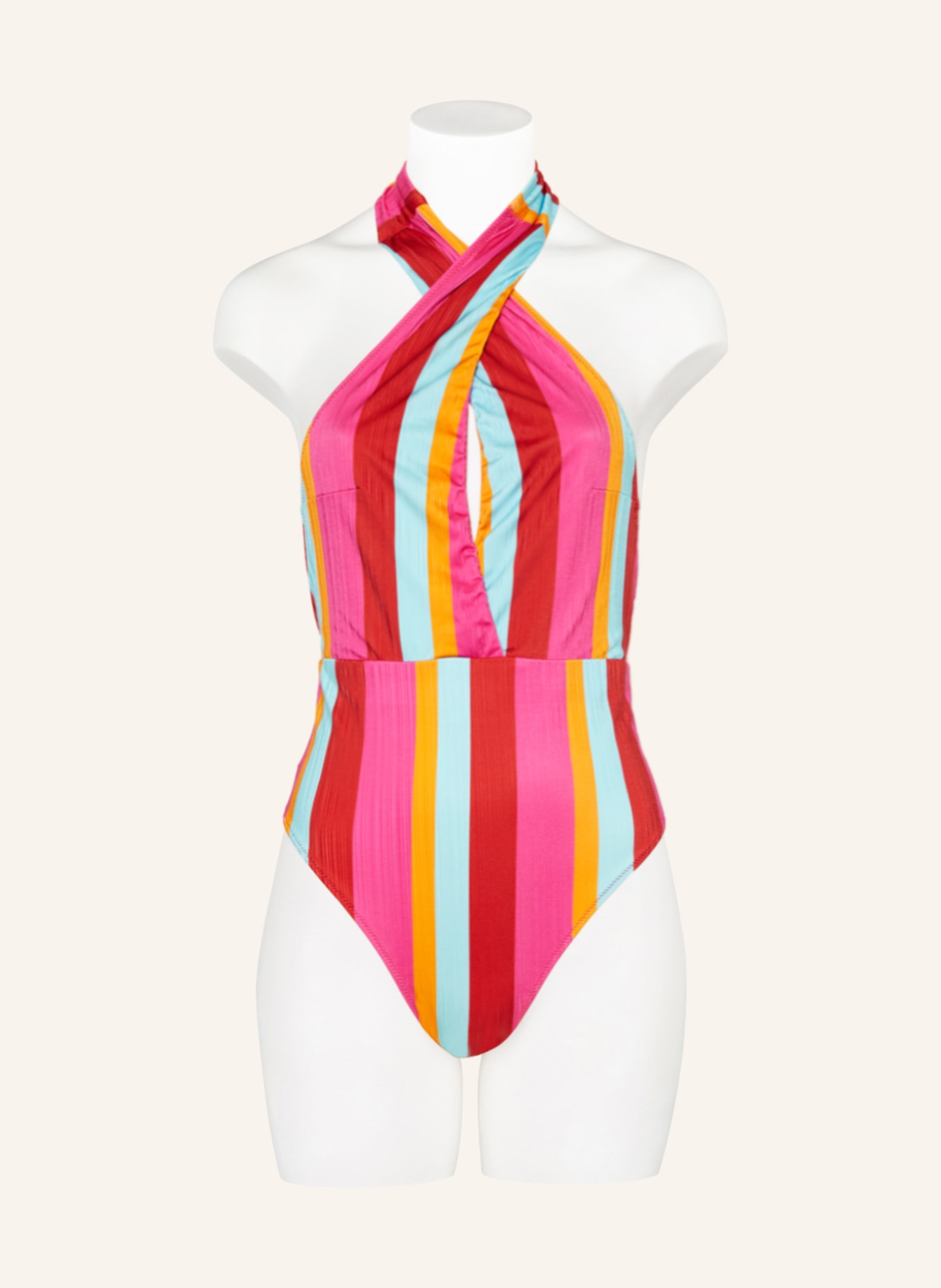 MARIE JO Swimsuit TENEDOS, Color: PINK/ NEON RED/ TURQUOISE (Image 4)