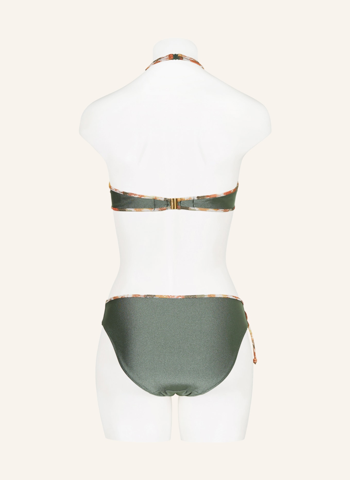 MARIE JO Bügel-Bikini-Top CRETE mit Glitzergarn, Farbe: OLIV (Bild 3)