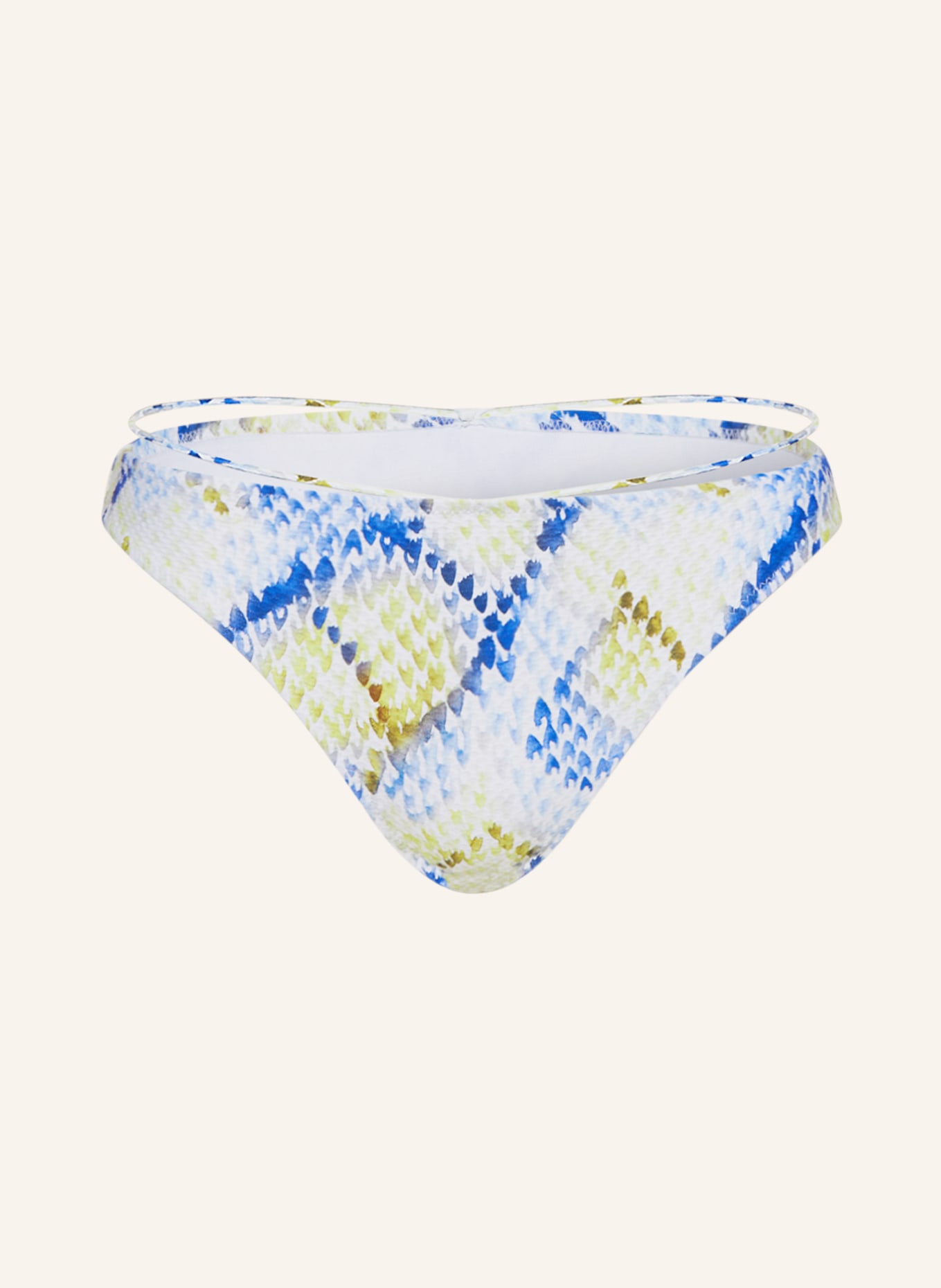MARIE JO Basic bikini bottoms LUNDEY, Color: YELLOW/ BLUE/ WHITE (Image 1)