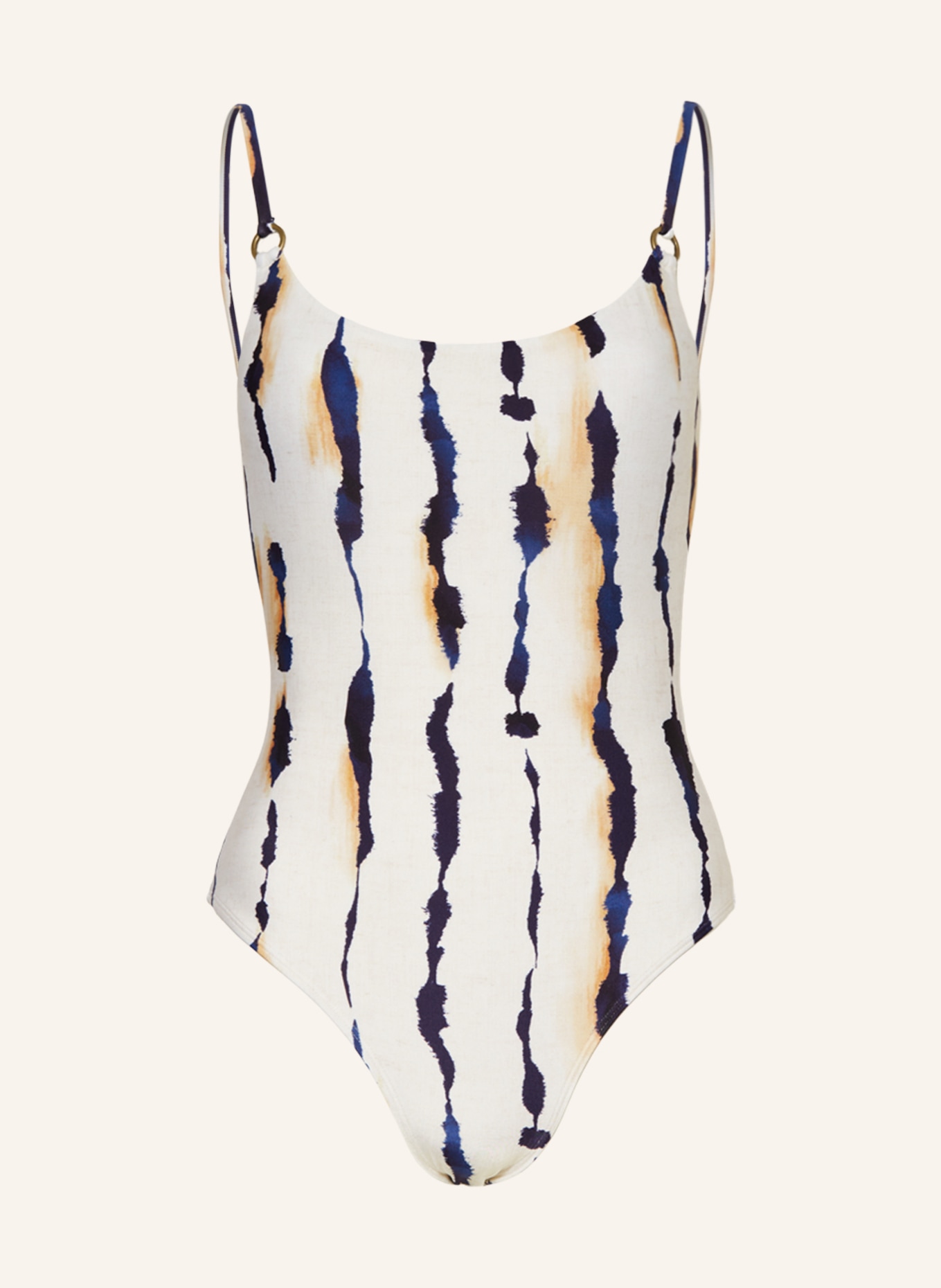 LENNY NIEMEYER Swimsuit, Color: BEIGE/ DARK BLUE/ LIGHT BROWN (Image 1)