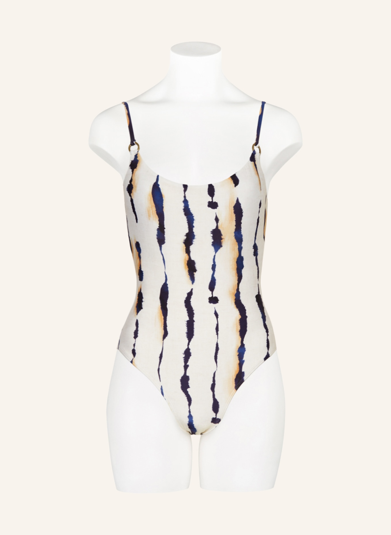 LENNY NIEMEYER Swimsuit, Color: BEIGE/ DARK BLUE/ LIGHT BROWN (Image 2)