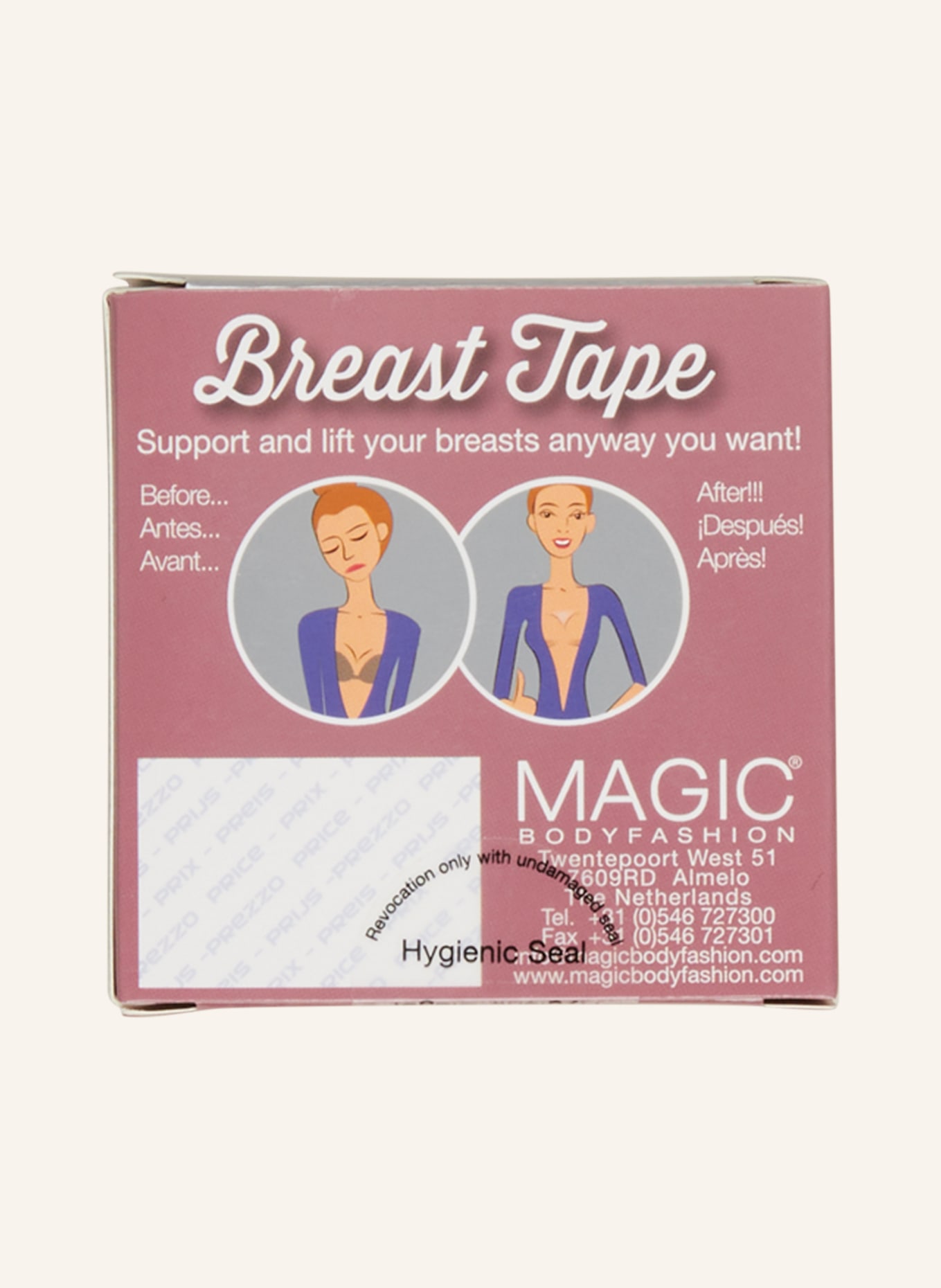 MAGIC Bodyfashion Krycí pásky na prsní bradavky BREAST TAPE, Barva: NUDE (Obrázek 3)