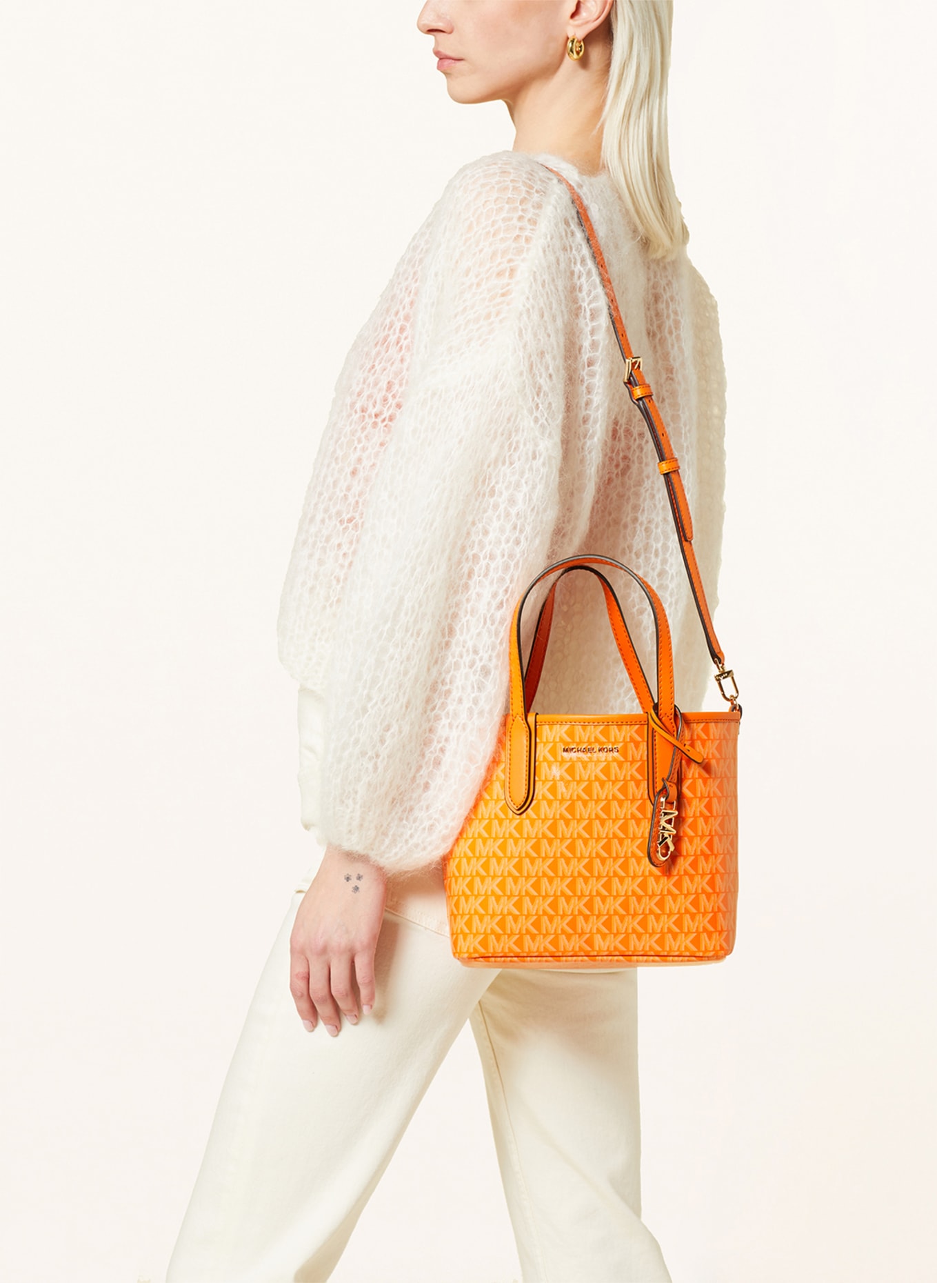 MICHAEL KORS Shopper ELIZA XS with pouch, Color: ORANGE (Image 4)