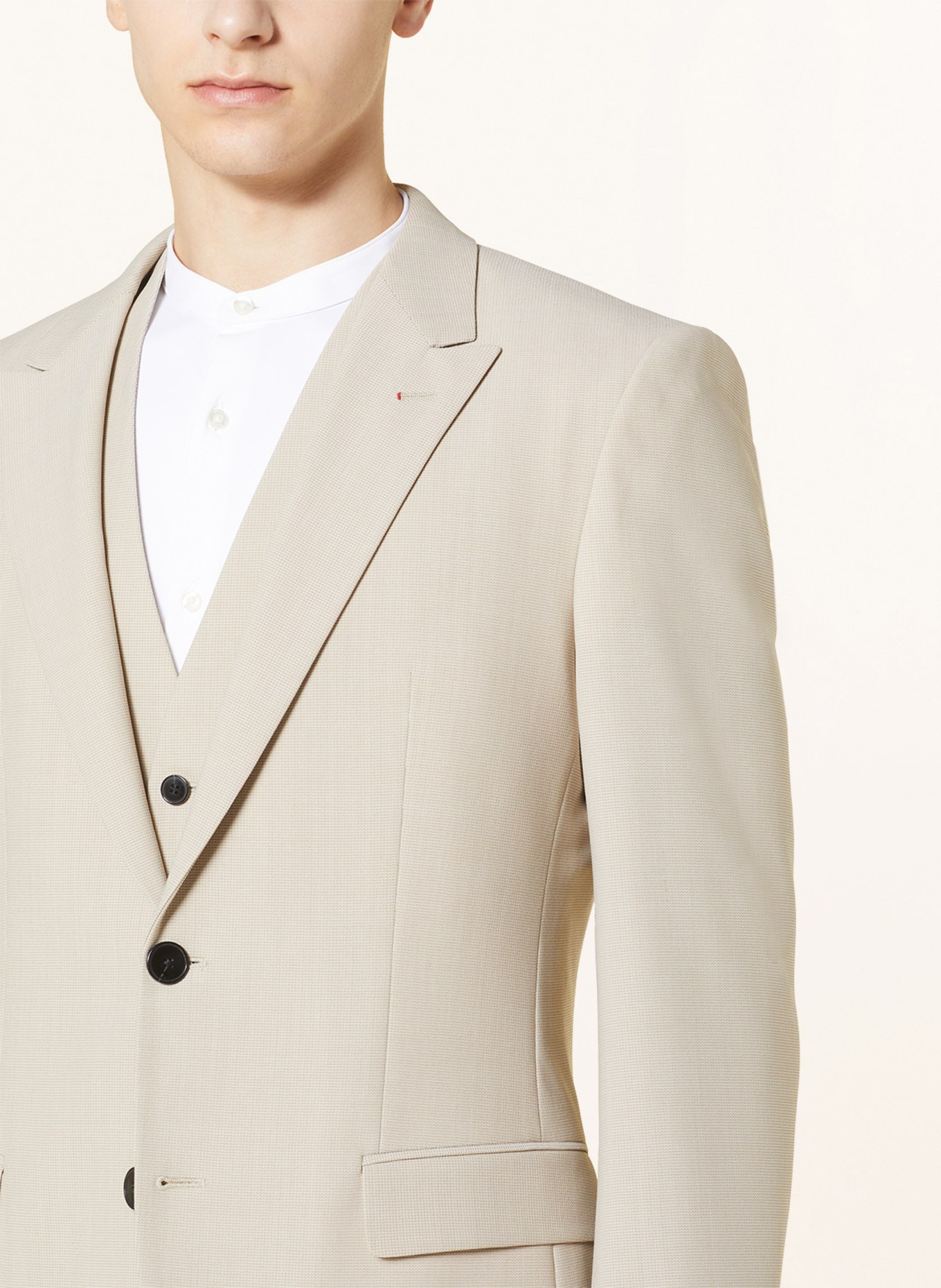 HUGO Anzug HENRY Slim Fit, Farbe: BEIGE/ WEISS (Bild 5)