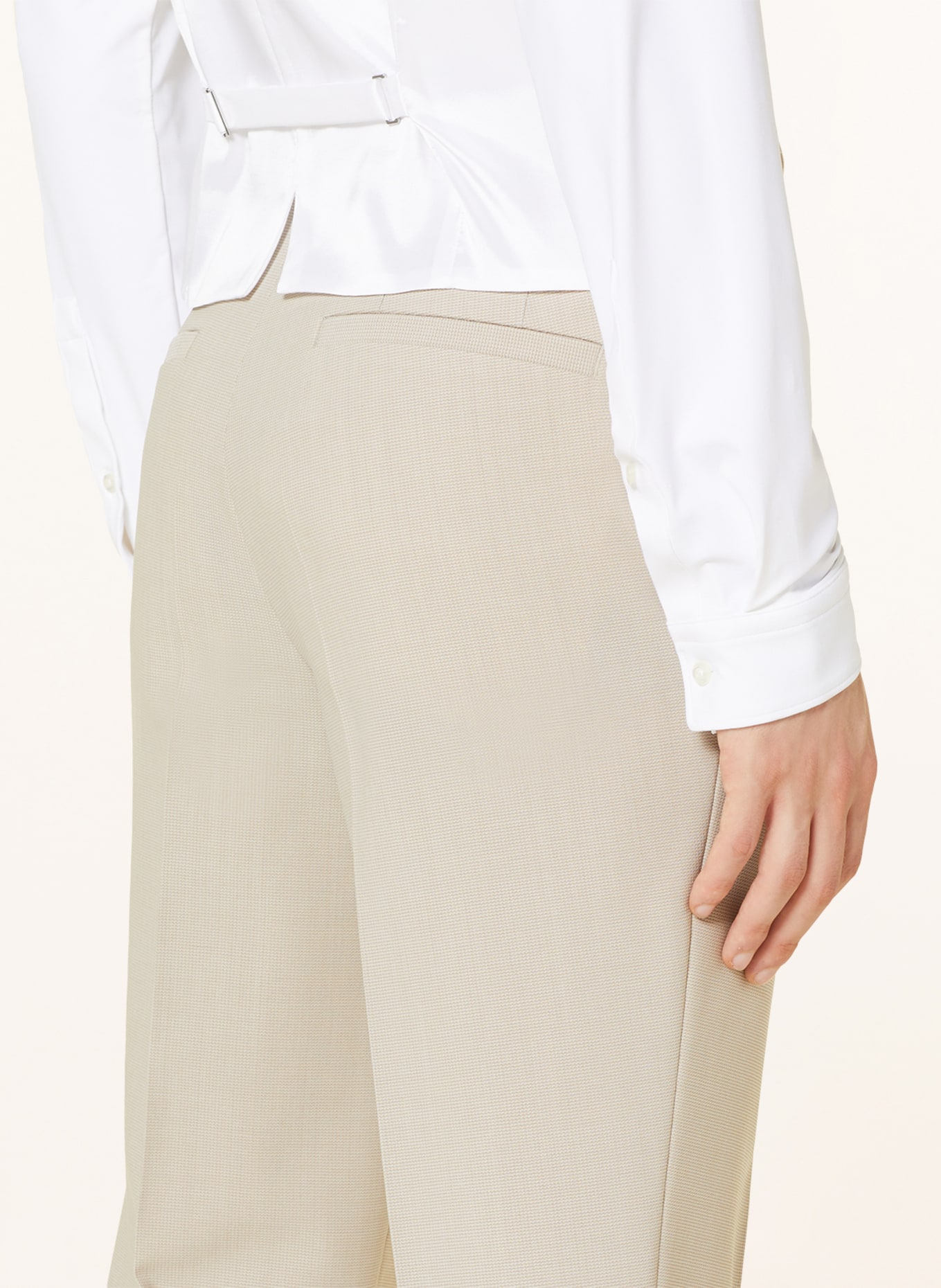 HUGO Anzug HENRY Slim Fit, Farbe: BEIGE/ WEISS (Bild 7)