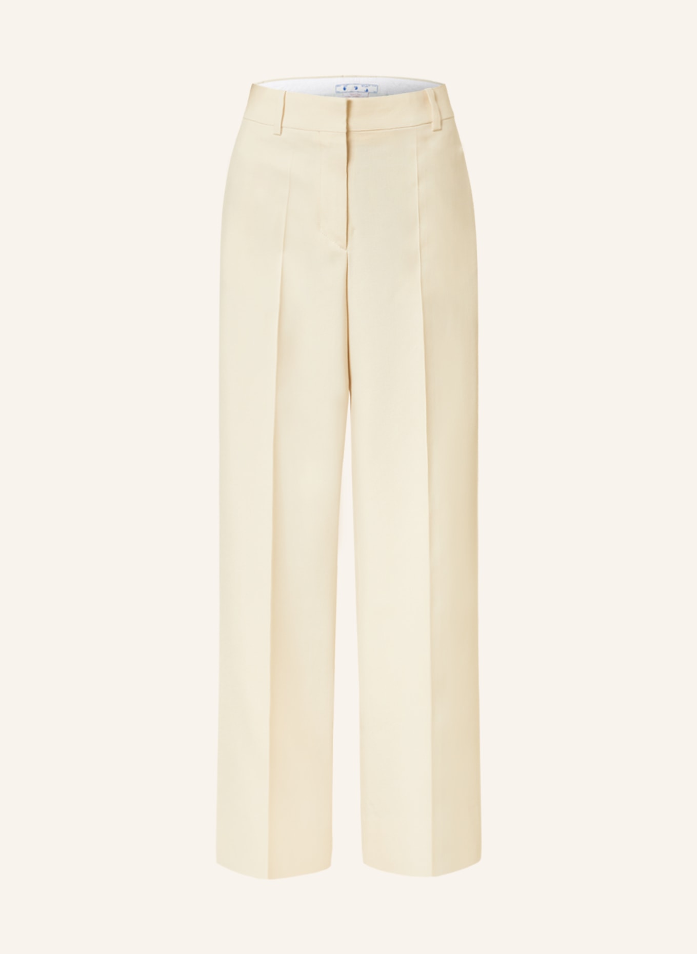 Off-White Wide leg trousers, Color: CREAM (Image 1)