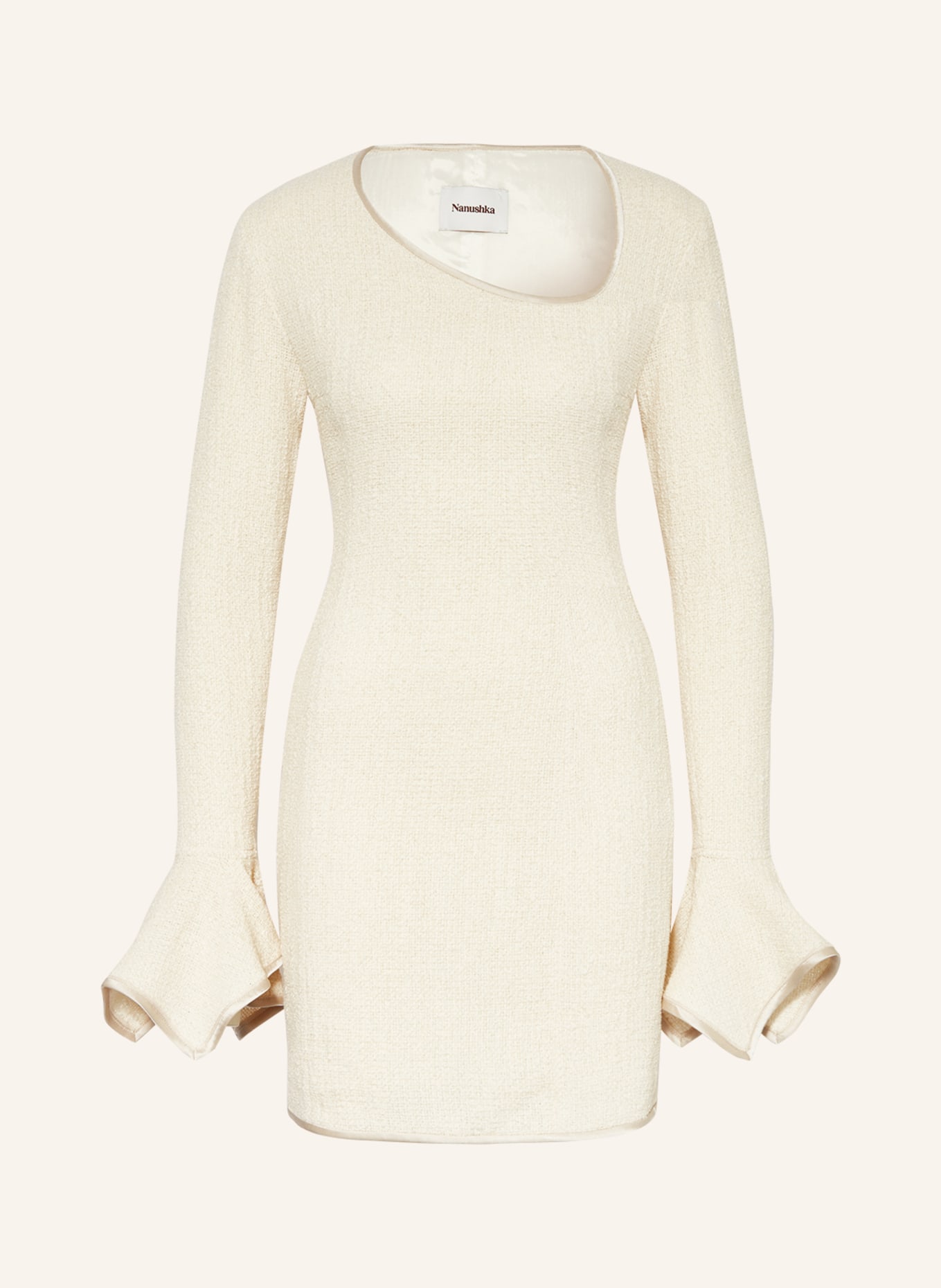 Nanushka Tweed dress ELVA, Color: CREAM (Image 1)