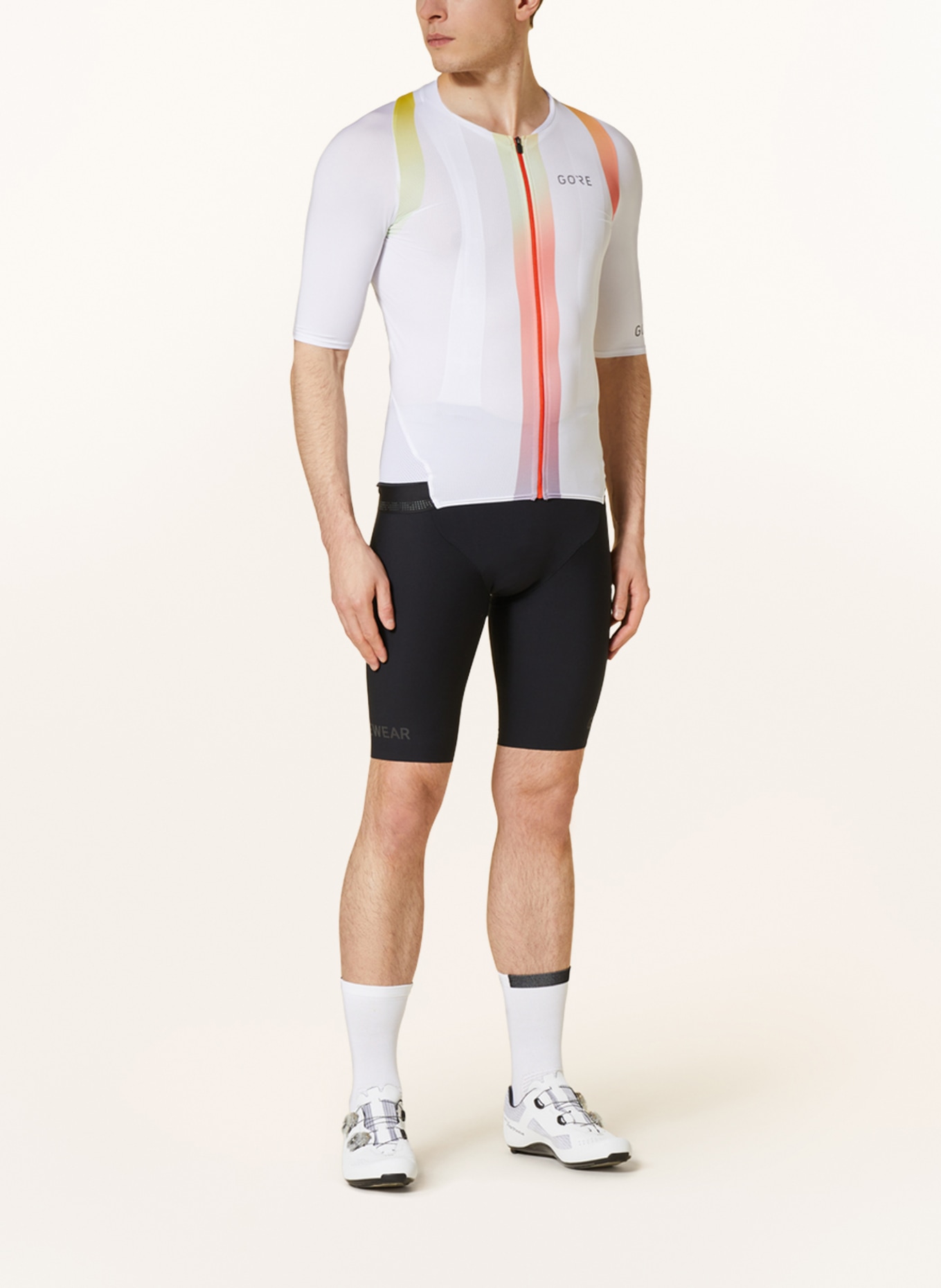 GORE BIKE WEAR Cycling jersey CHASE with mesh, Color: WHITE/ SALMON/ LIGHT GREEN (Image 2)