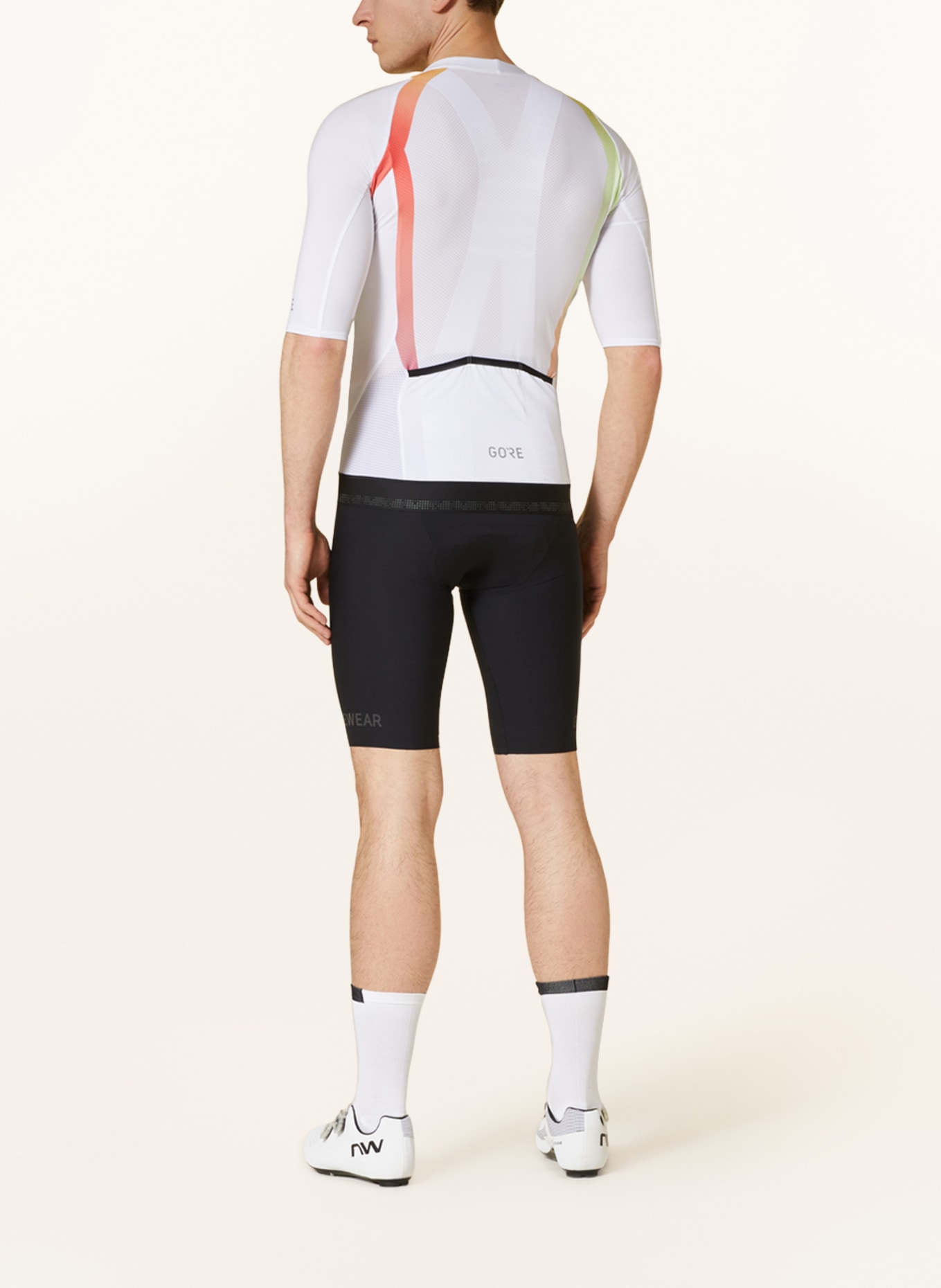 GORE BIKE WEAR Cycling jersey CHASE with mesh, Color: WHITE/ SALMON/ LIGHT GREEN (Image 3)