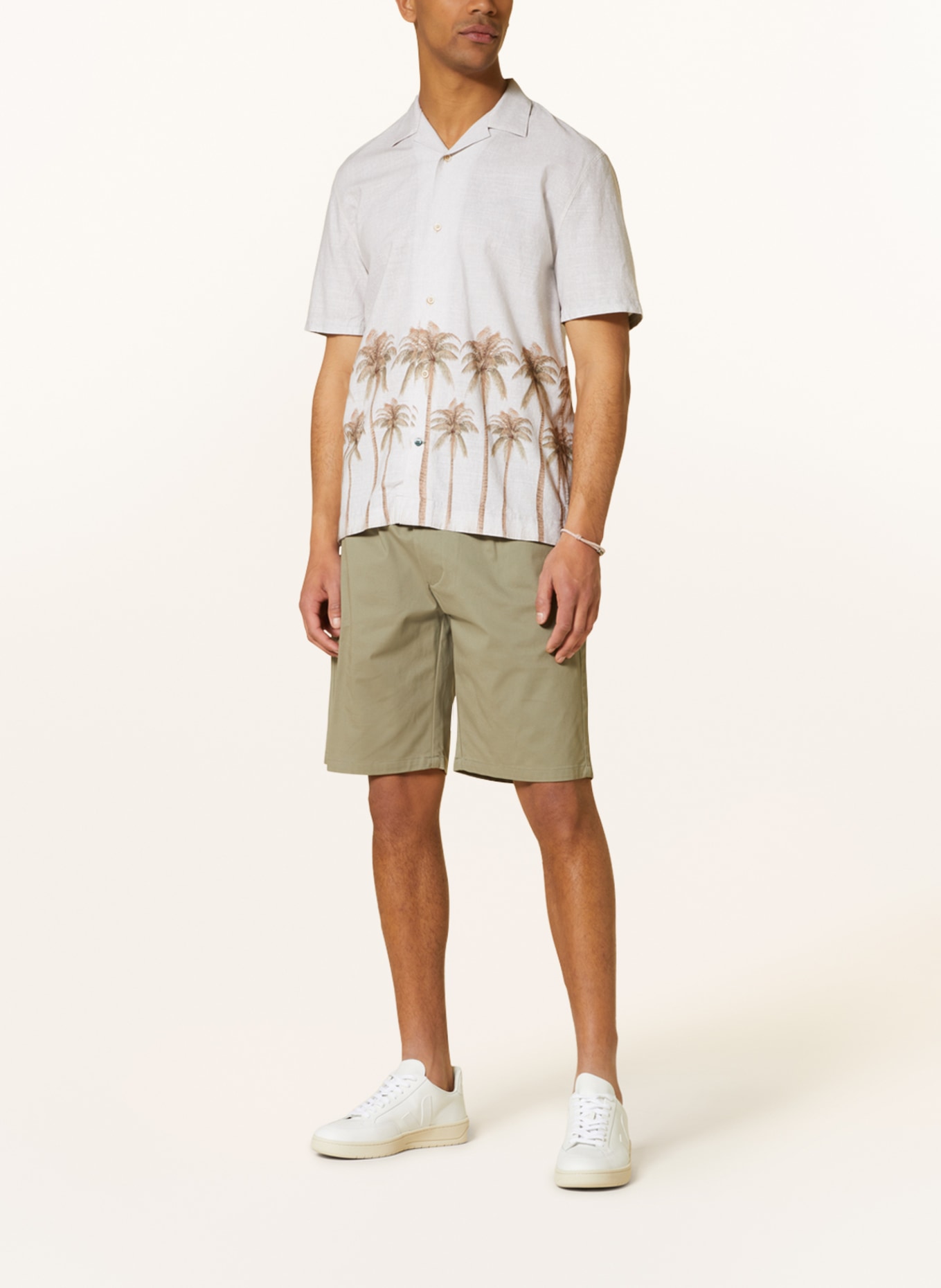 COLOURS & SONS Resort shirt regular fit, Color: LIGHT GRAY (Image 2)