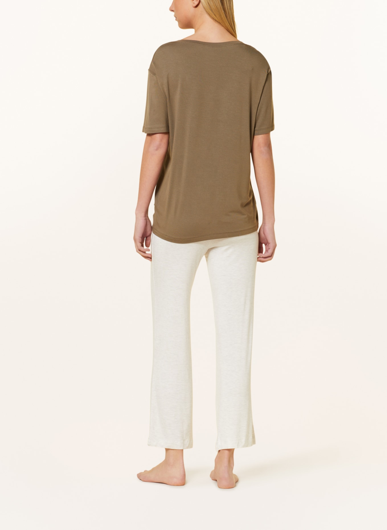 Calvin Klein Pyžamové tričko, Barva: OLIVOVÁ (Obrázek 3)