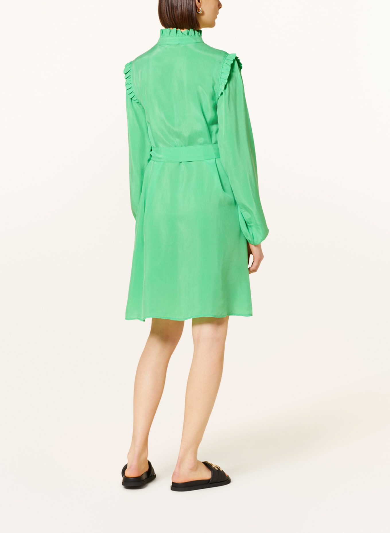 MRS & HUGS Dress with ruffles, Color: NEON GREEN (Image 3)