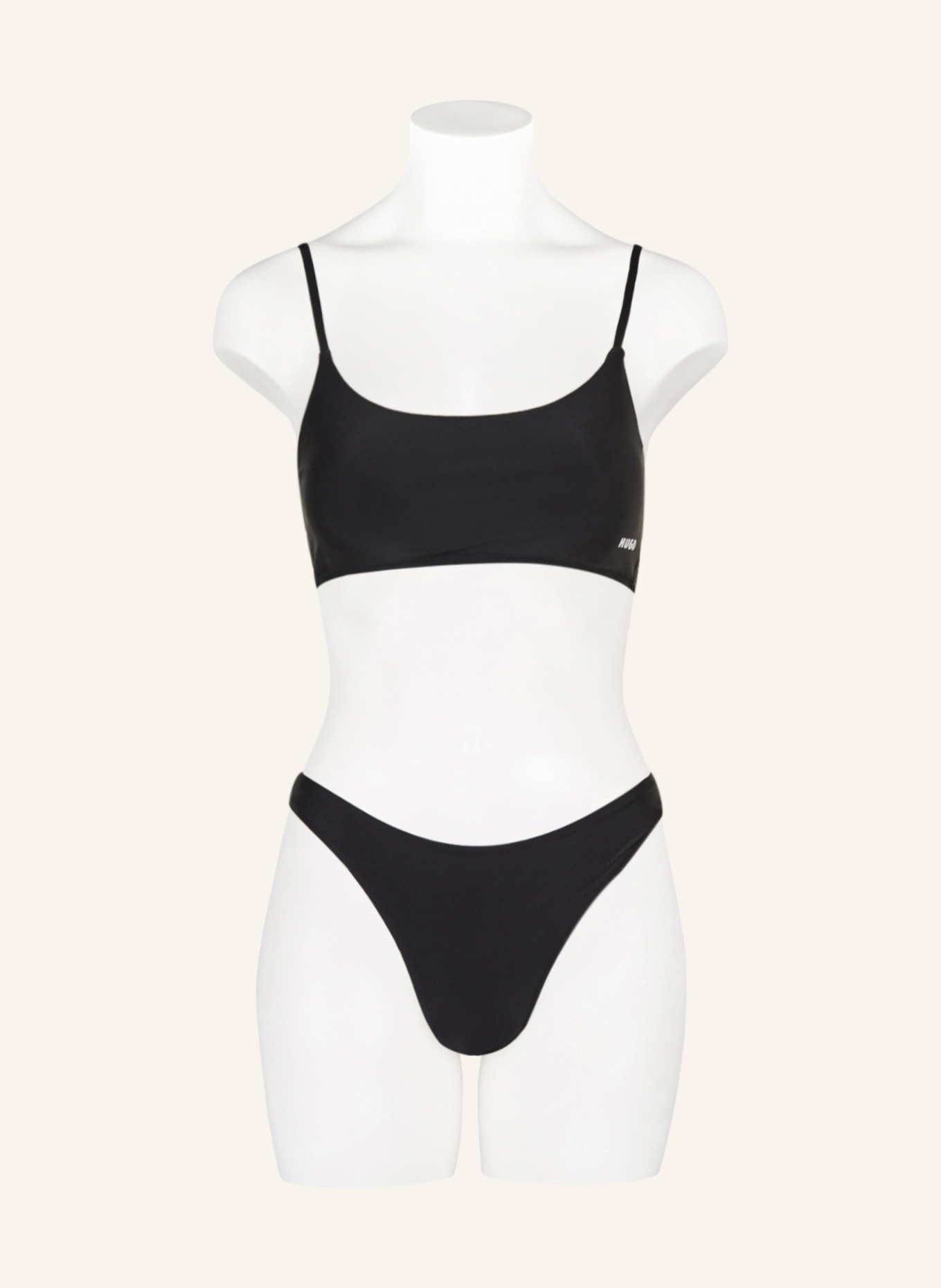HUGO Bralette bikini top PURE, Color: BLACK (Image 2)