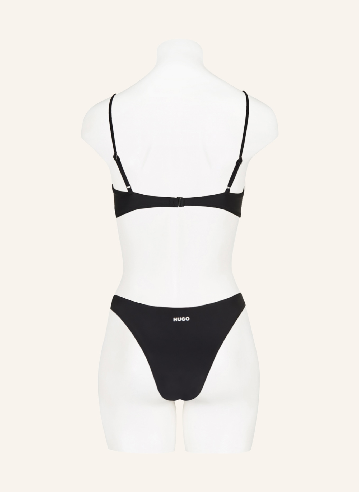 HUGO Bralette bikini top PURE, Color: BLACK (Image 3)