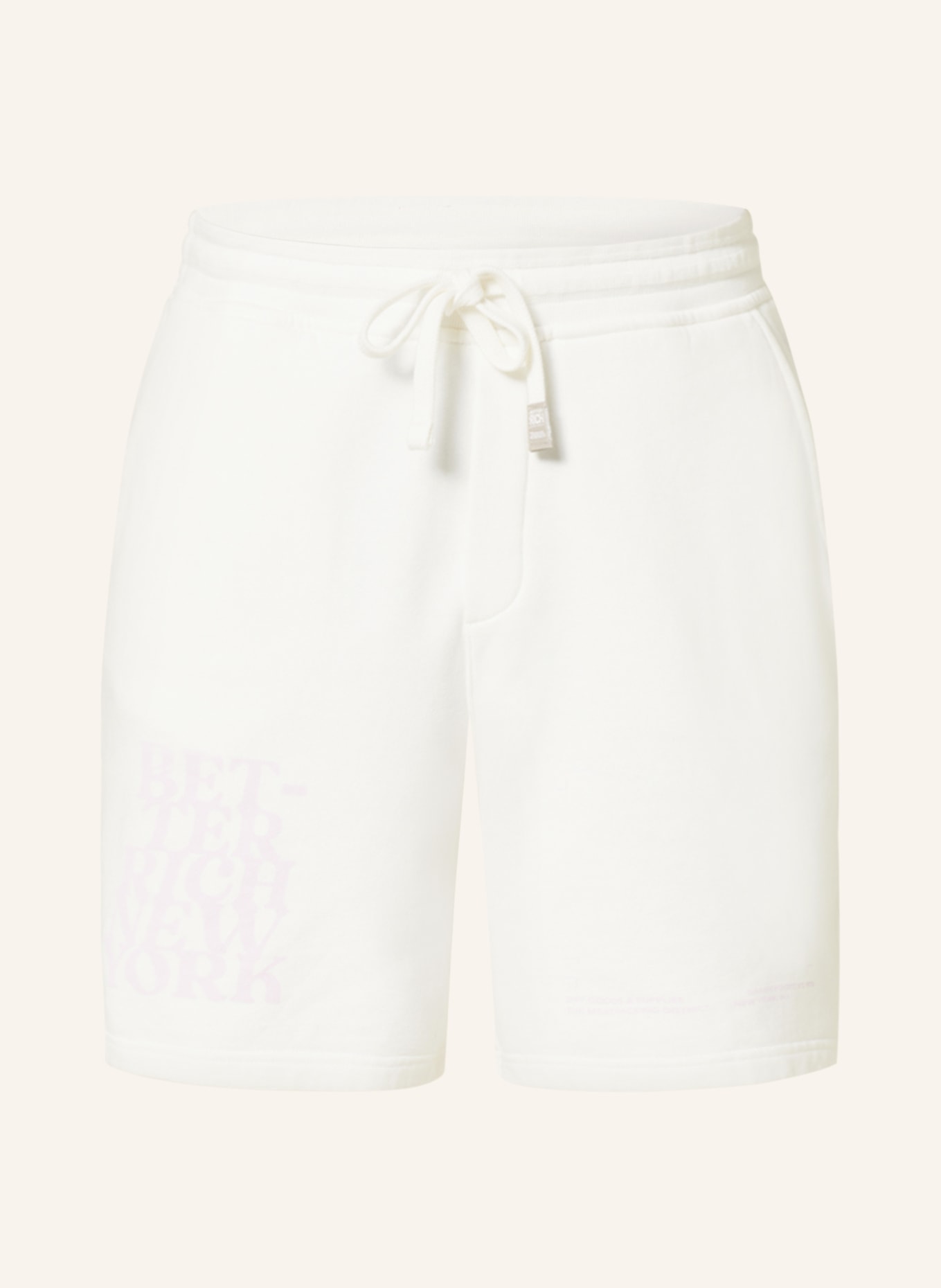 BETTER RICH Sweat shorts RON regular fit, Color: WHITE (Image 1)