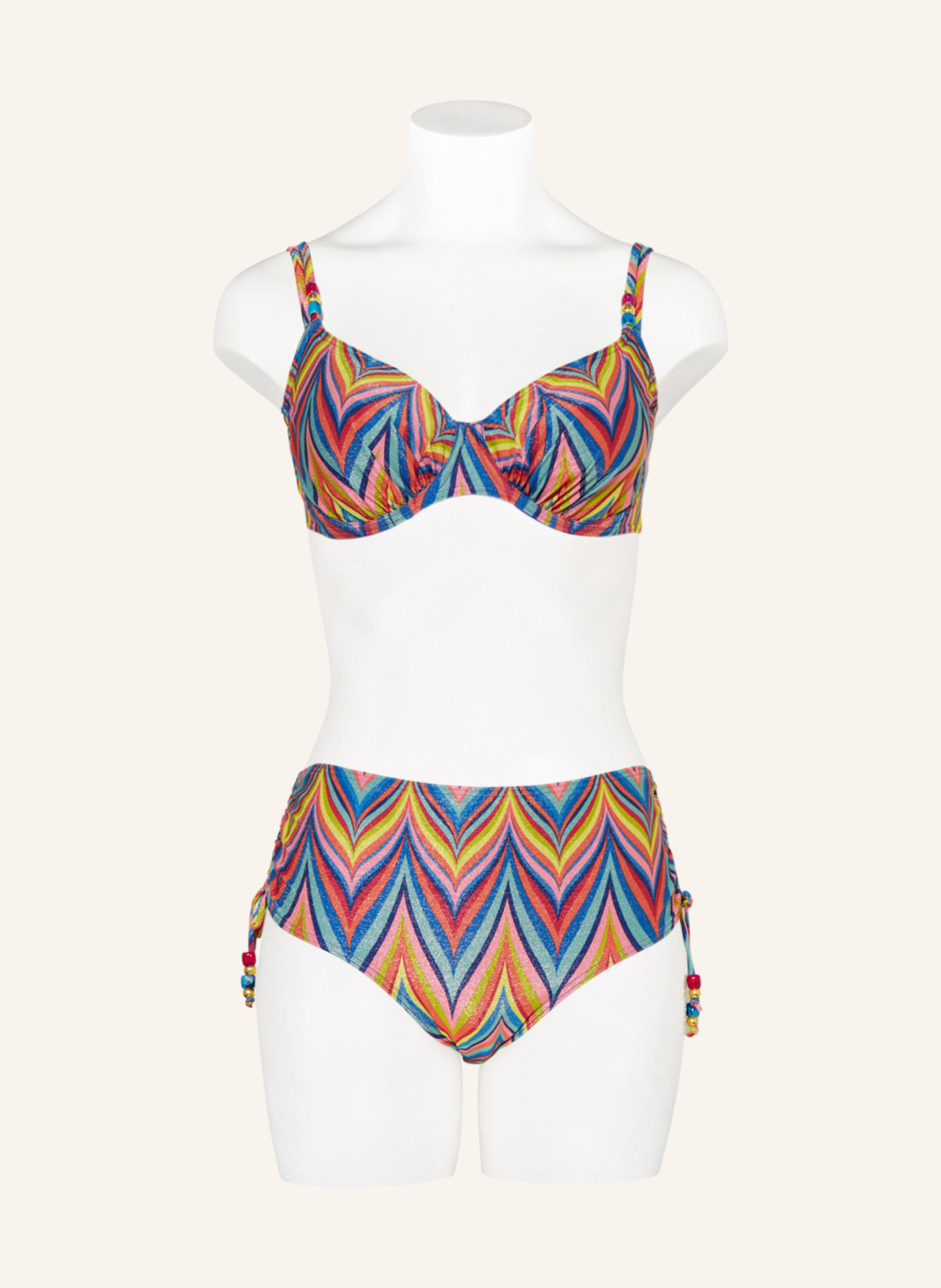 PrimaDonna Bügel-Bikini-Top KEA mit Glanzgarn, Farbe: BLAU/ GELB/ ORANGE (Bild 2)