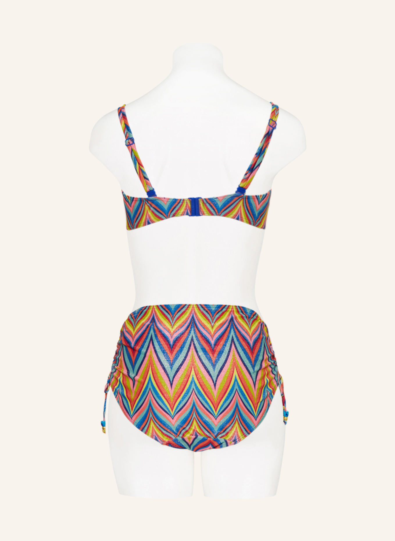 PrimaDonna Bügel-Bikini-Top KEA mit Glanzgarn, Farbe: BLAU/ GELB/ ORANGE (Bild 3)