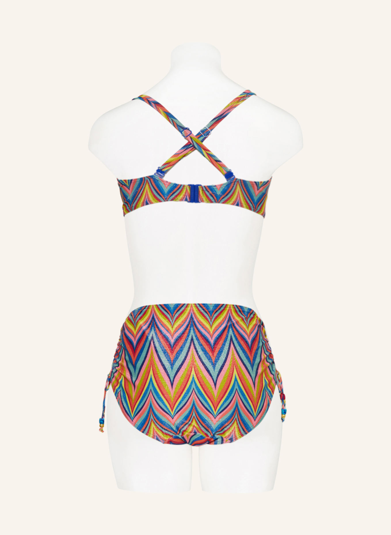 PrimaDonna Bügel-Bikini-Top KEA mit Glanzgarn, Farbe: BLAU/ GELB/ ORANGE (Bild 5)