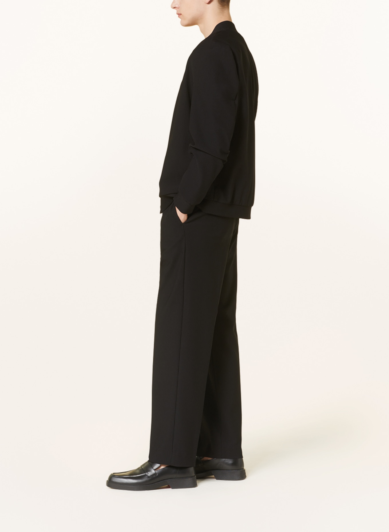 HUGO Trousers FLORO slim fit, Color: BLACK (Image 4)