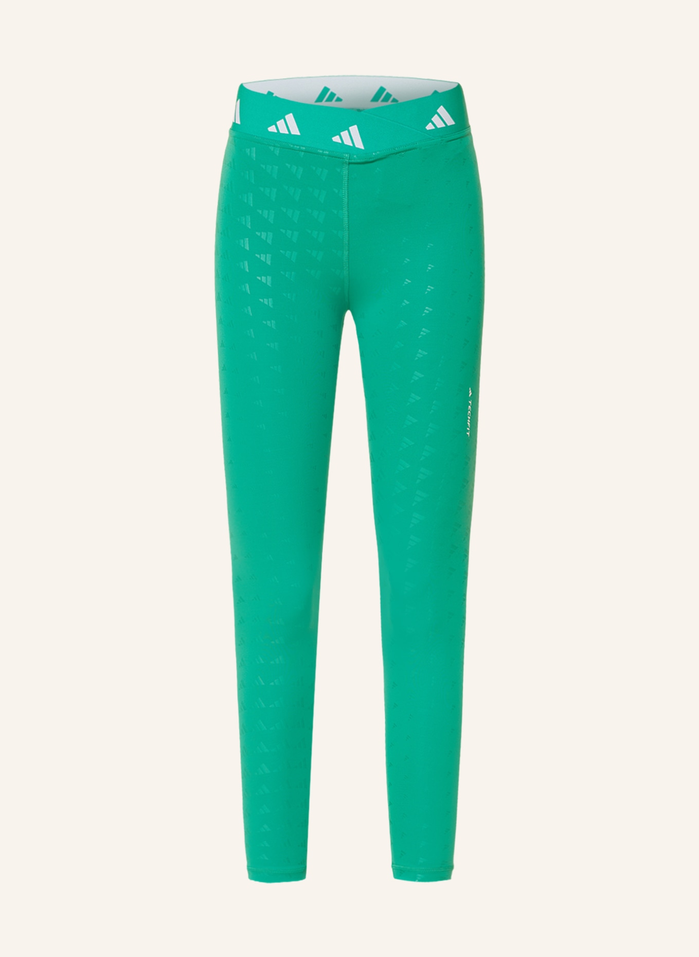 adidas Tights TECHFIT BRAND LOVE, Color: GREEN (Image 1)