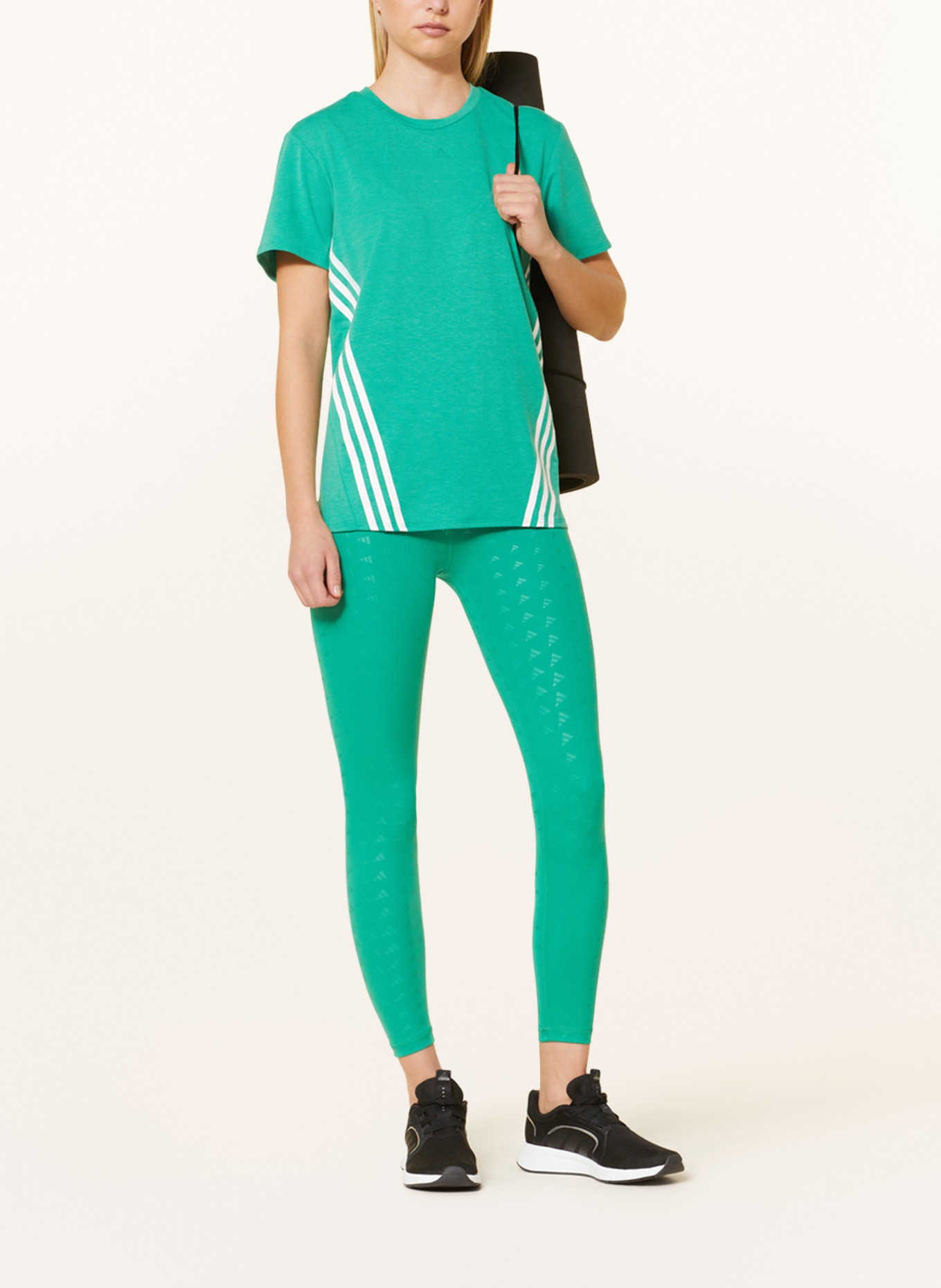 adidas Tights TECHFIT BRAND LOVE, Color: GREEN (Image 2)