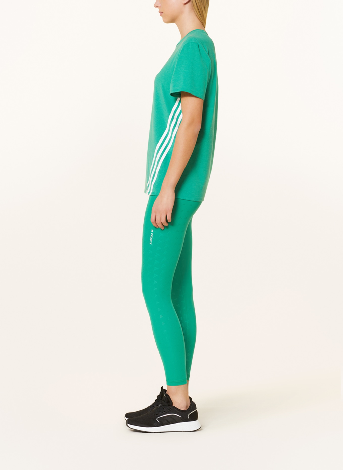 adidas Tights TECHFIT BRAND LOVE, Color: GREEN (Image 4)