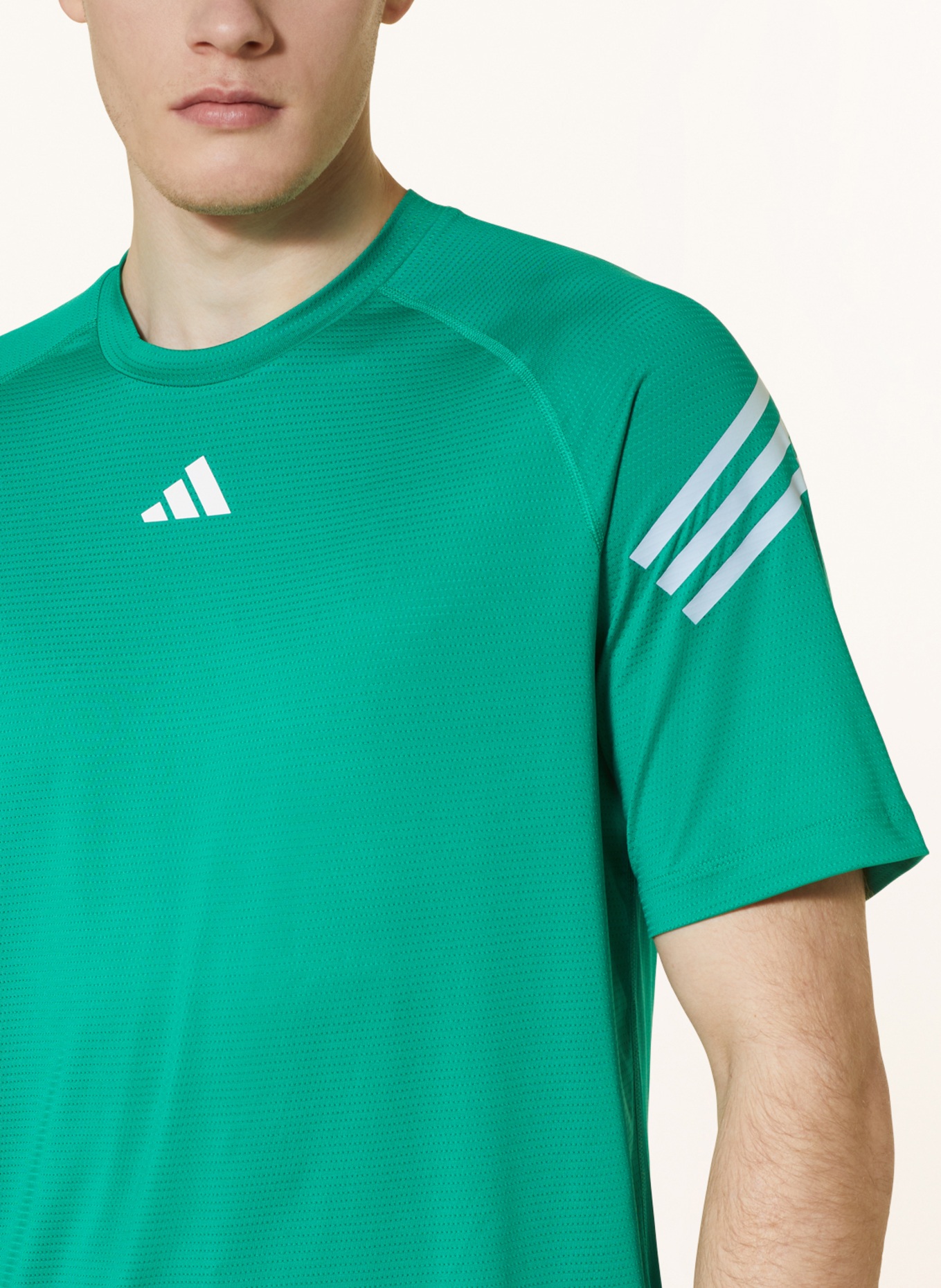 adidas T-Shirt aus Mesh, Farbe: GRÜN (Bild 4)