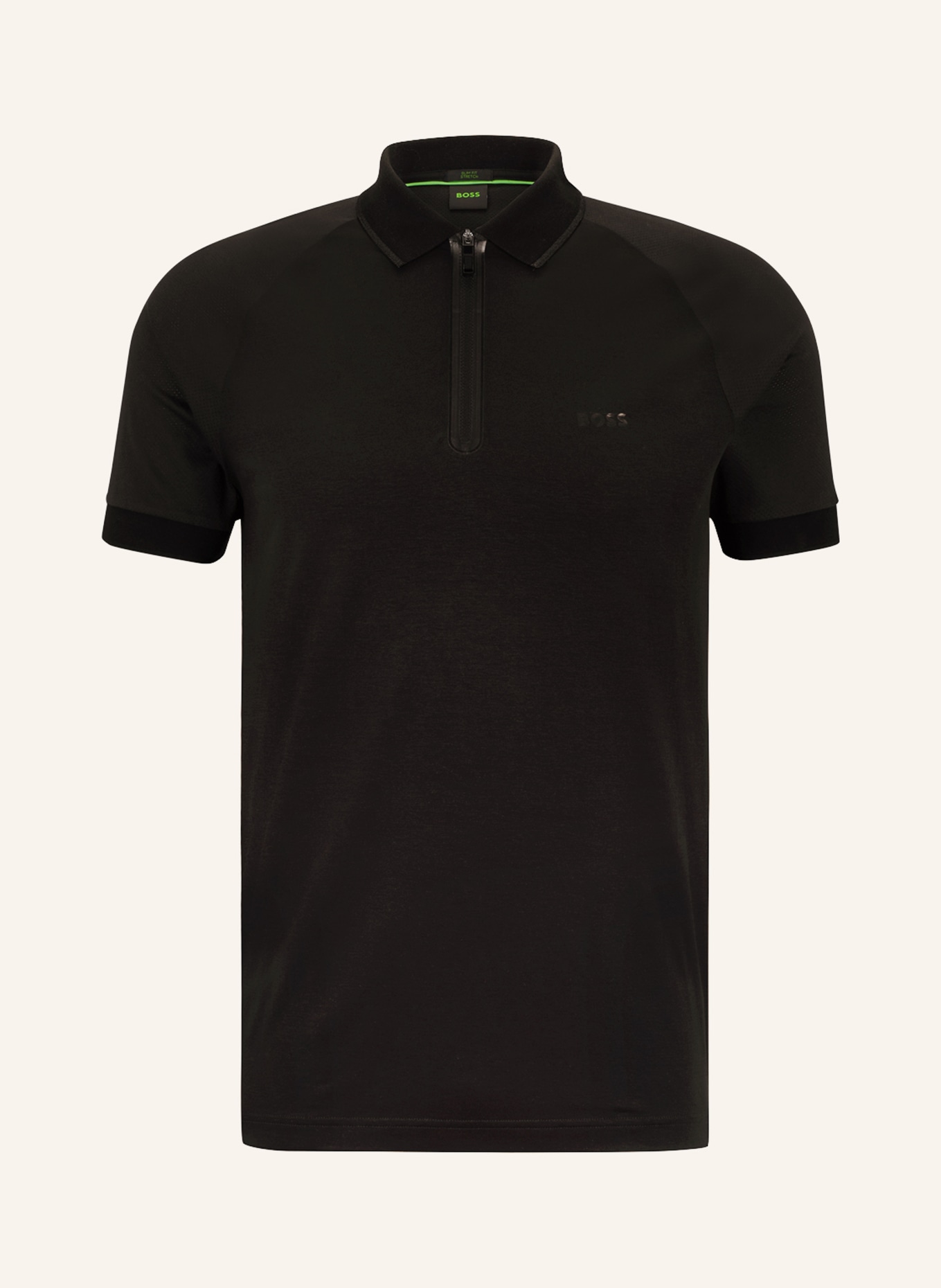 BOSS Jersey polo shirt PHILIX, Color: BLACK (Image 1)
