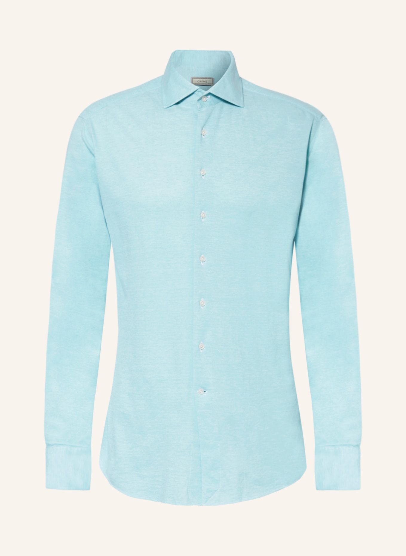 CHAS Piqué shirt ASONI classic fit, Color: NEON BLUE (Image 1)