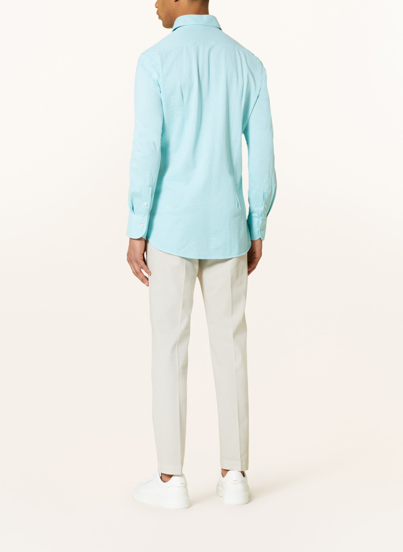 CHAS Piqué shirt ASONI classic fit, Color: NEON BLUE (Image 3)