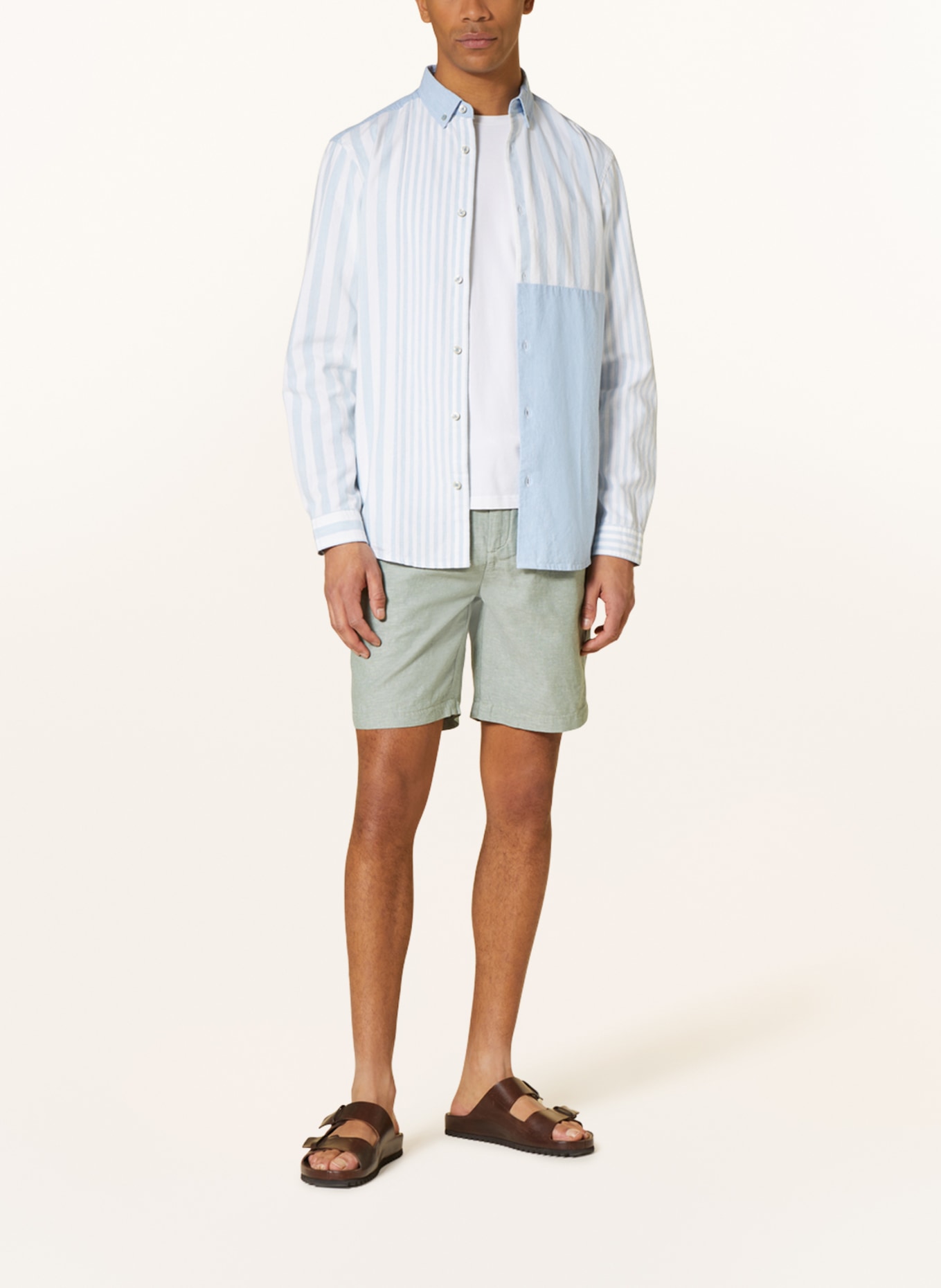 SCOTCH & SODA Shirt relaxed fit, Color: LIGHT BLUE/ WHITE (Image 2)
