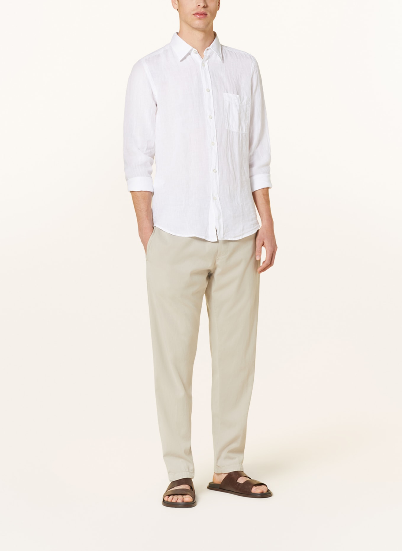 BOSS Linen shirt RELEGANT regular fit, Color: WHITE (Image 2)