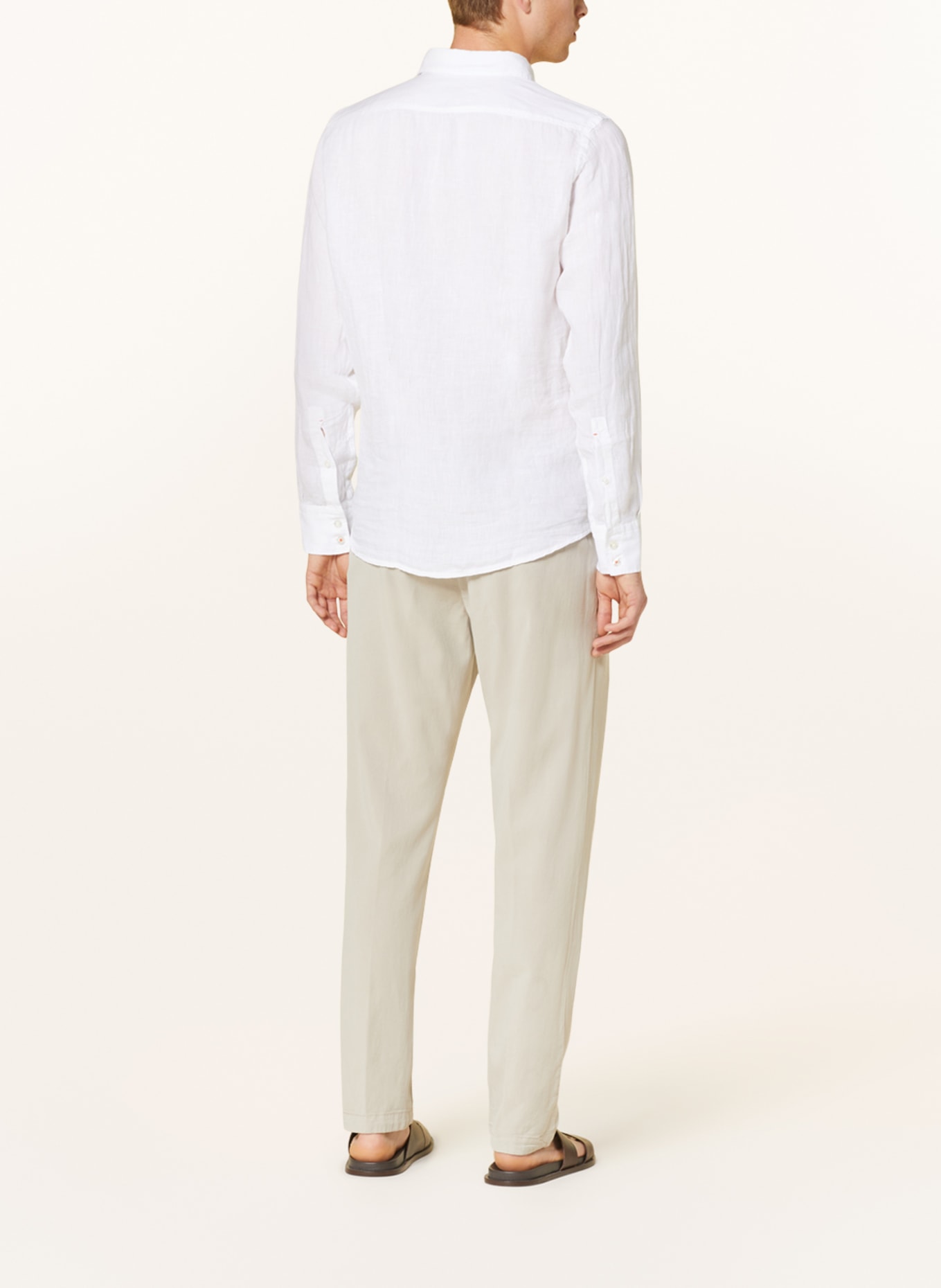 BOSS Linen shirt RELEGANT regular fit, Color: WHITE (Image 3)