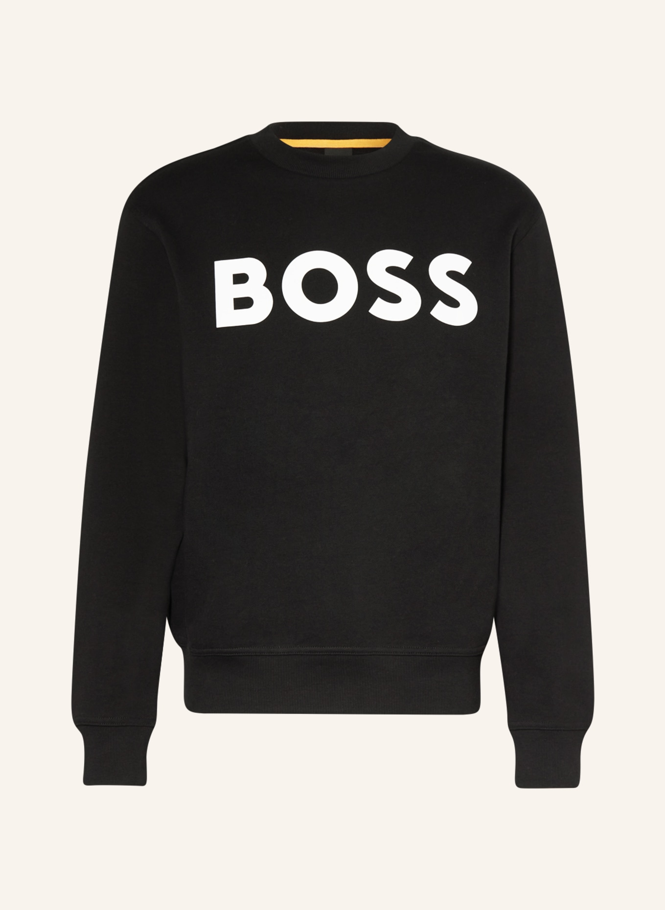 BOSS Sweatshirt WEBASICCREW, Farbe: SCHWARZ/ WEISS (Bild 1)