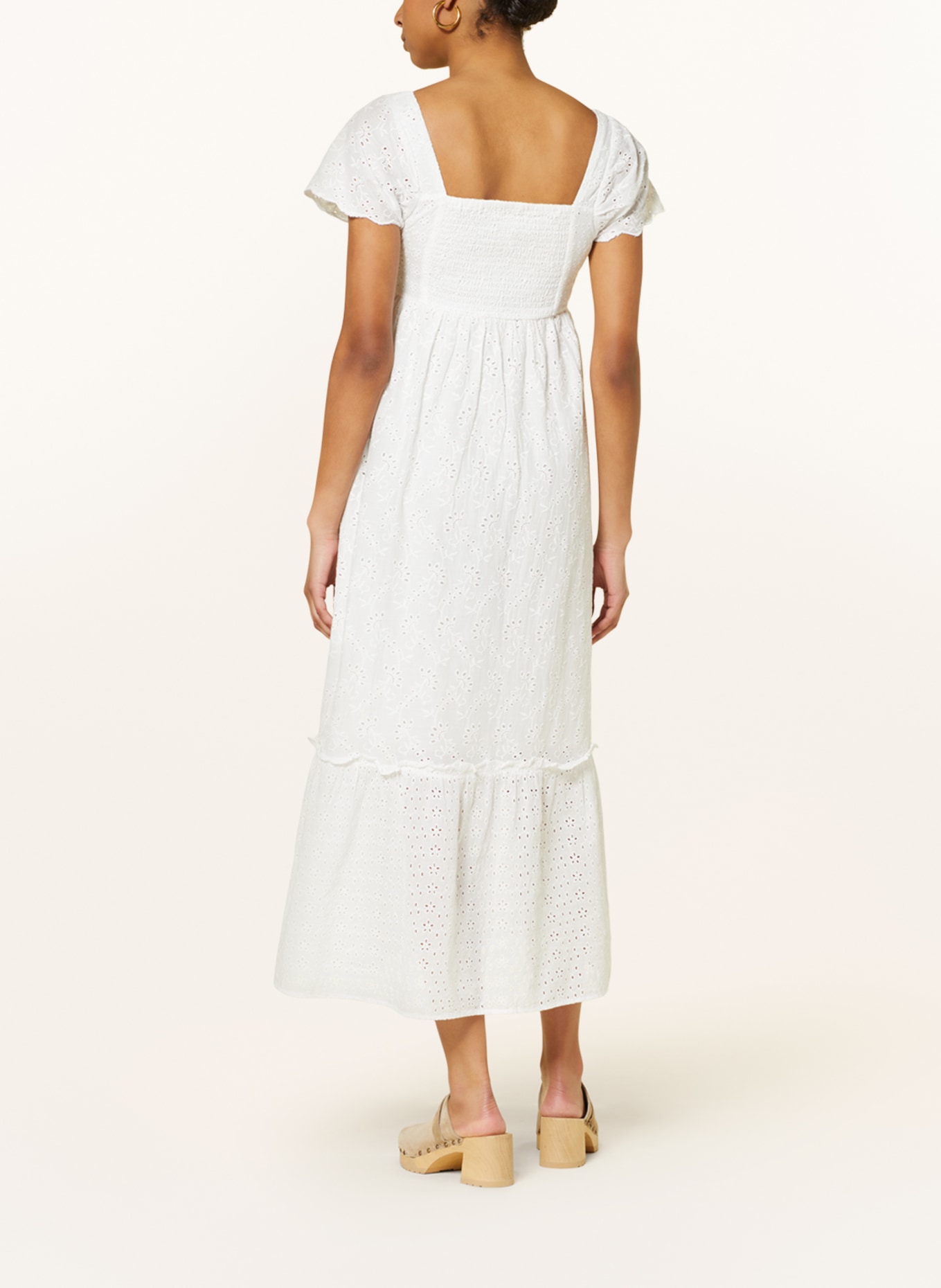Pepe Jeans Dress PERI with broderie anglaise, Color: WHITE (Image 3)
