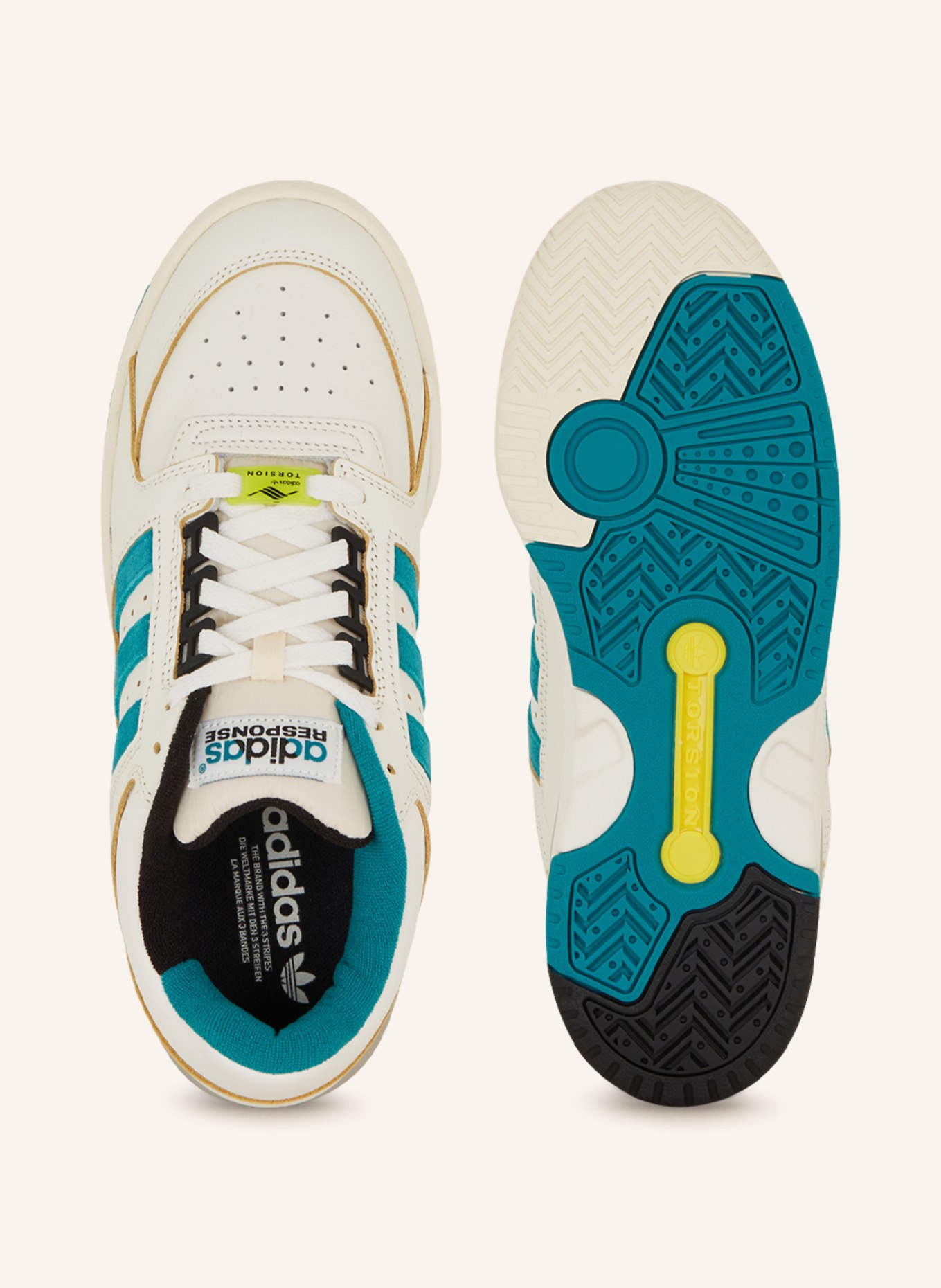 adidas Originals Sneaker TORSION RESPONSE, Farbe: NEONTÜRKIS/ ECRU (Bild 5)