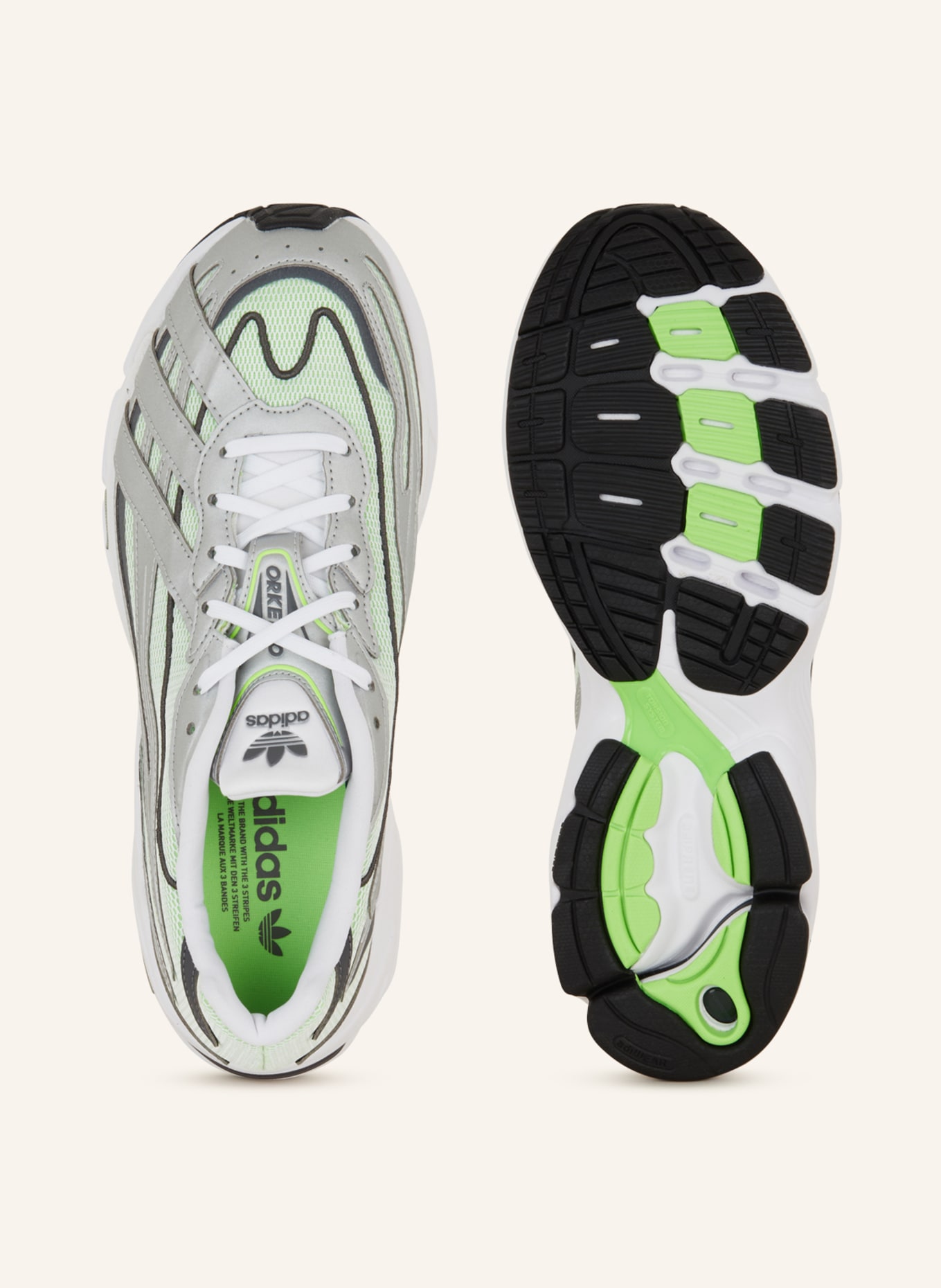 adidas Originals Sneakers ORKETRO, Color: SILVER/ LIGHT GREEN/ DARK GRAY (Image 5)