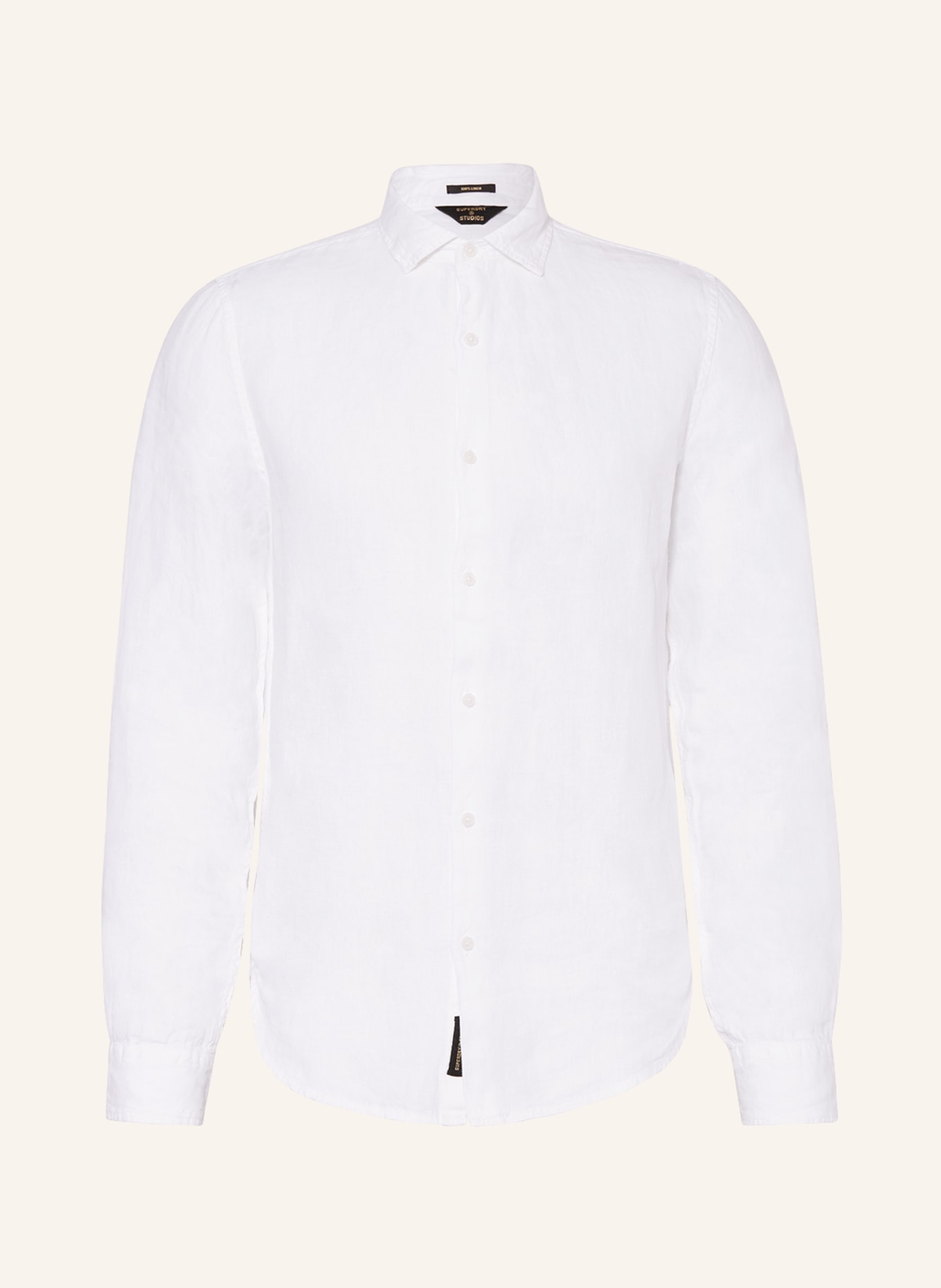 Superdry Linen shirt comfort fit, Color: WHITE (Image 1)
