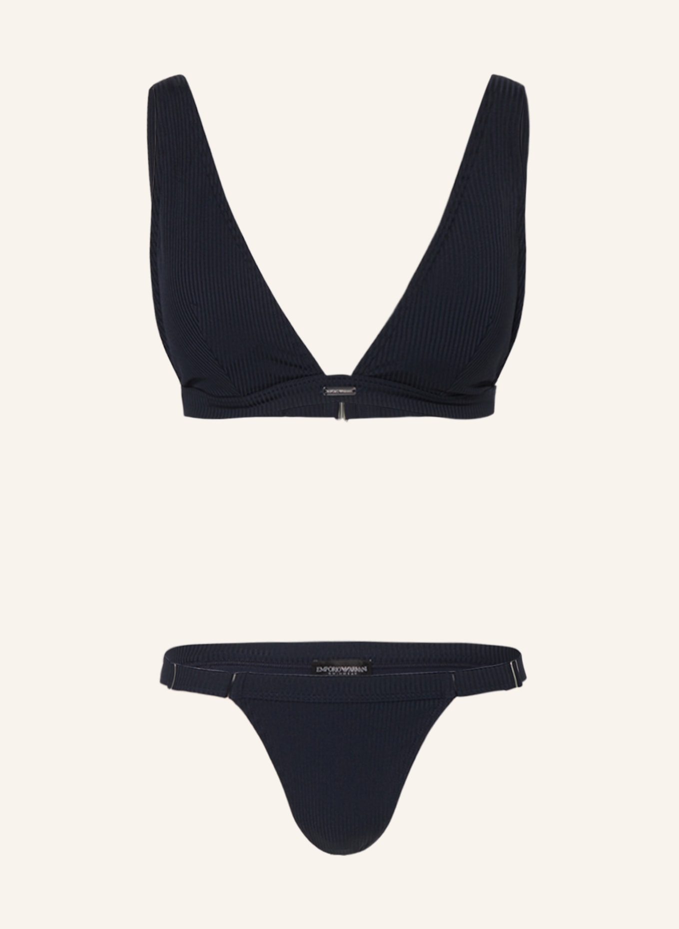 EMPORIO ARMANI Bralette bikini, Color: DARK BLUE (Image 1)