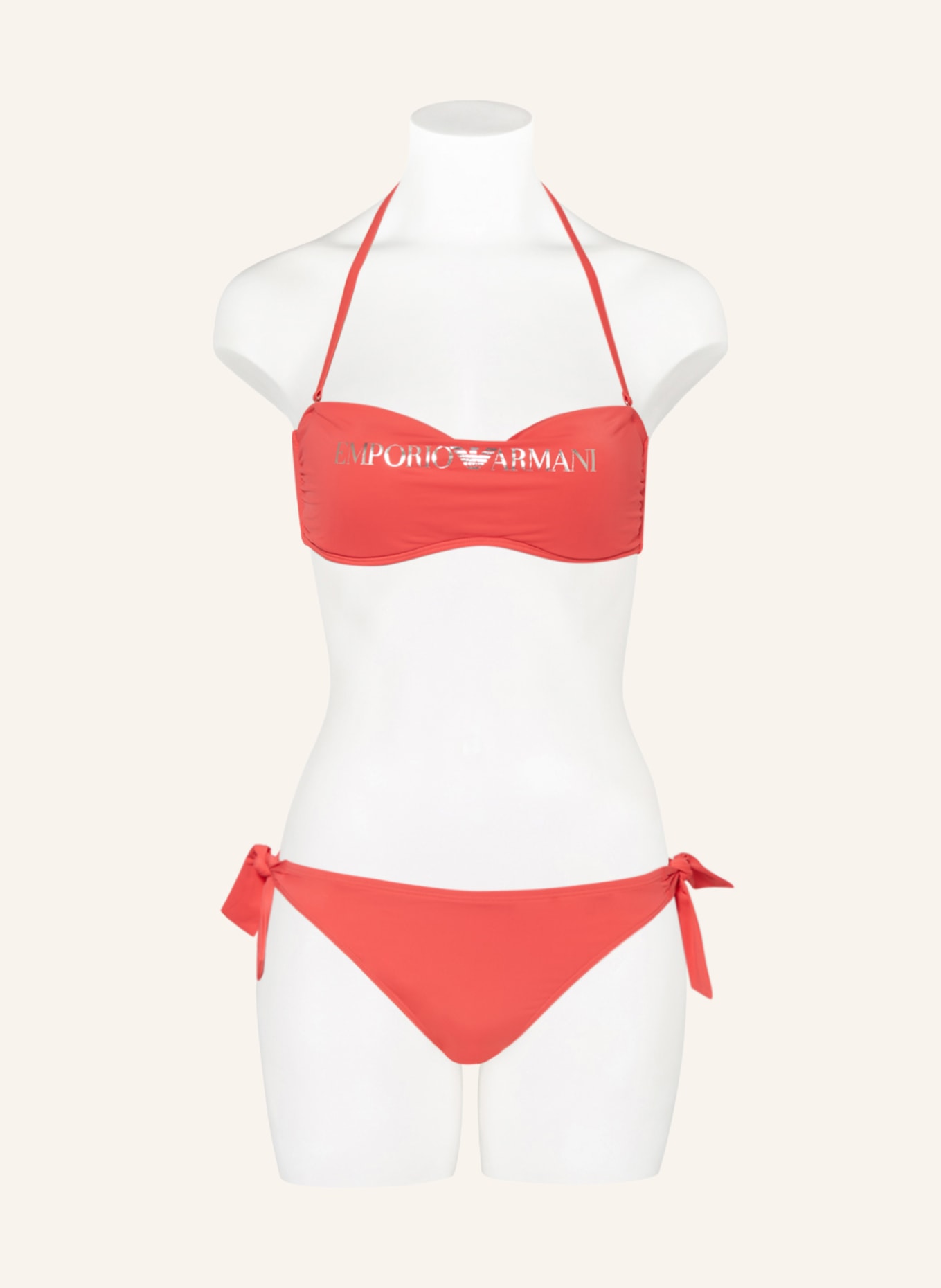 EMPORIO ARMANI Bandeau bikini, Color: SALMON (Image 2)