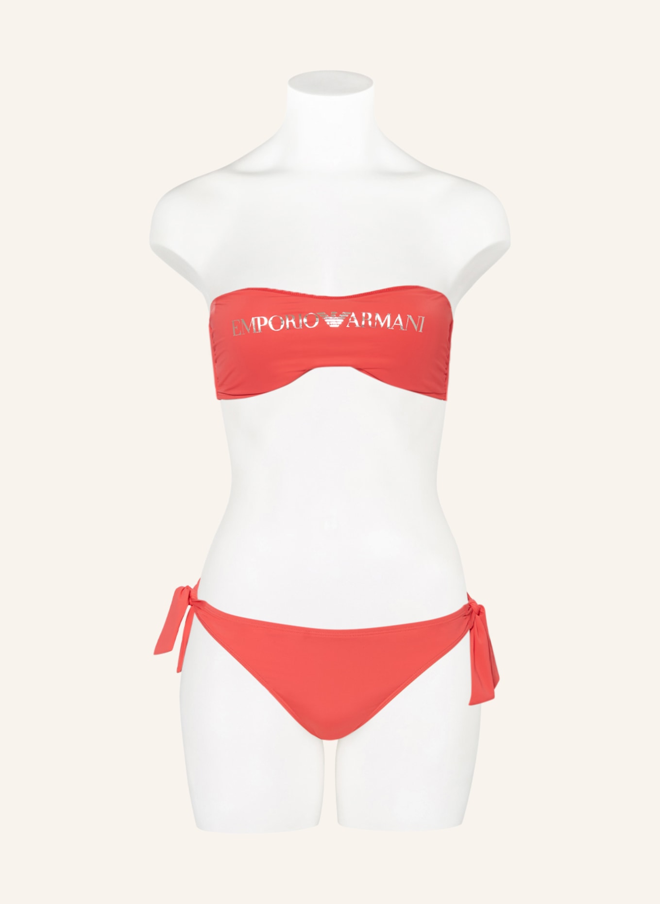 EMPORIO ARMANI Bandeau bikini, Color: SALMON (Image 4)