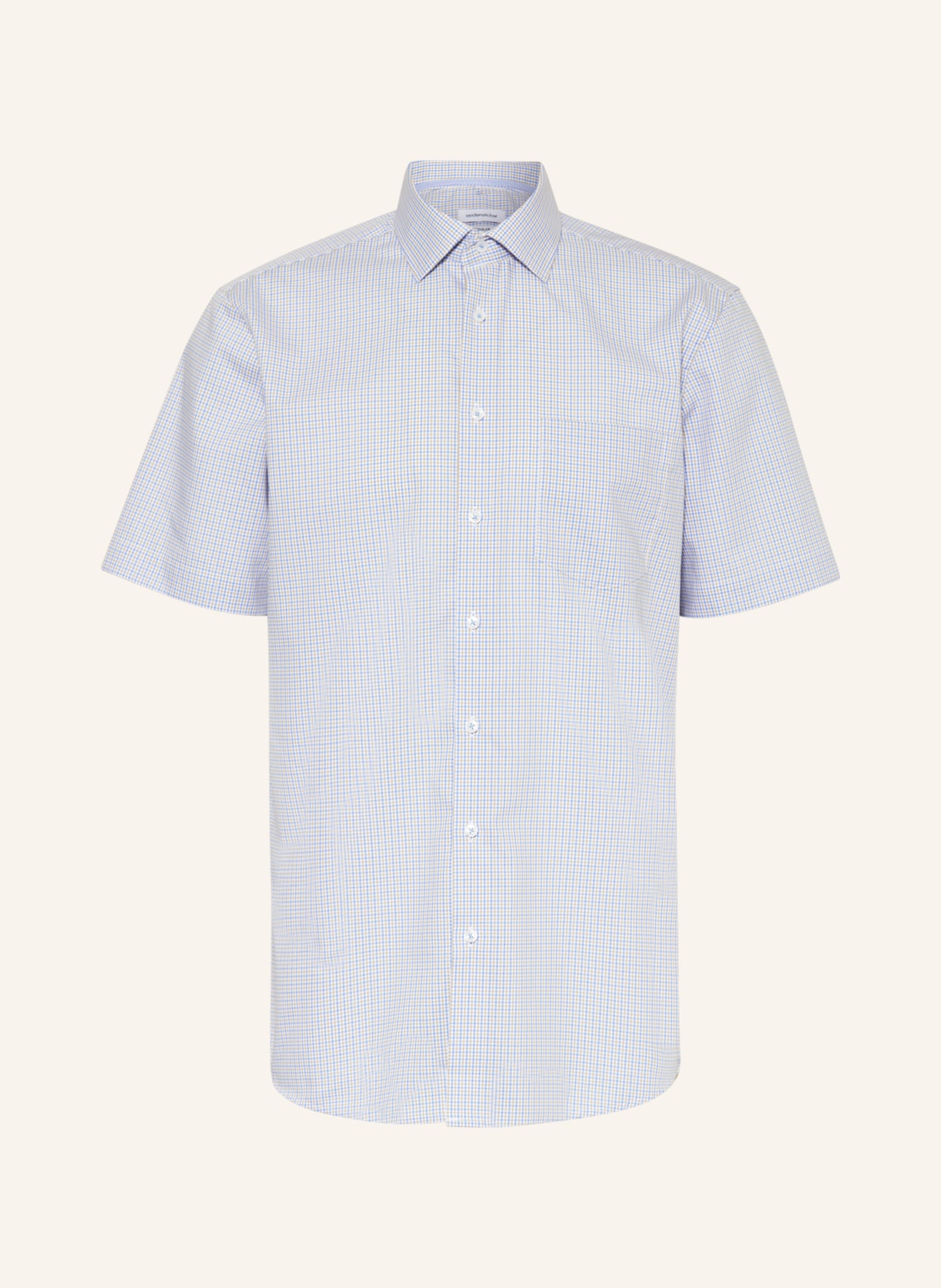 seidensticker Kurzarm-Hemd Regular Fit, Farbe: HELLBLAU (Bild 1)
