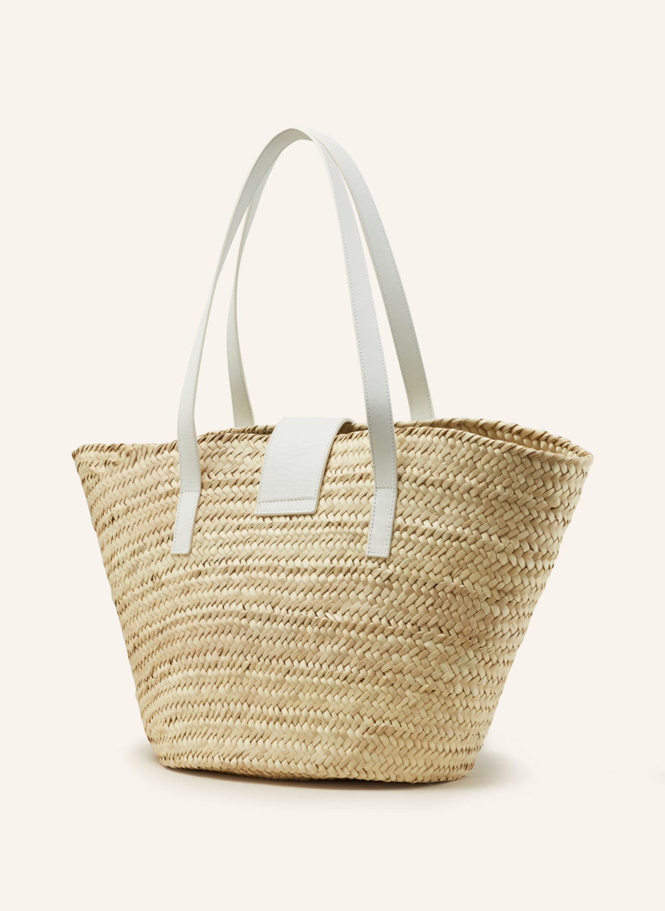 espadrij l'originale Beach bag, Color: LIGHT BROWN/ WHITE (Image 2)