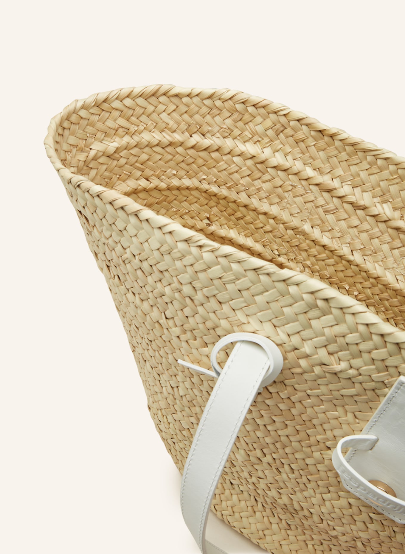espadrij l'originale Beach bag, Color: LIGHT BROWN/ WHITE (Image 3)