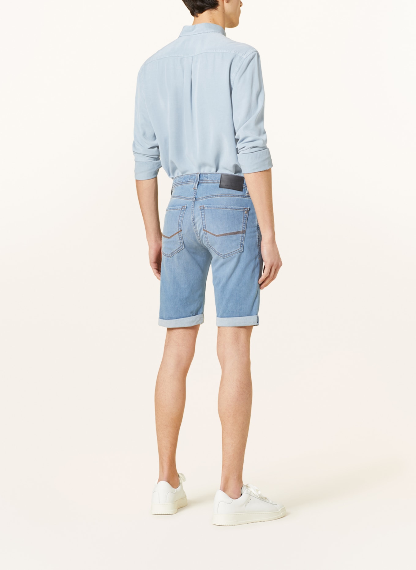 pierre cardin Denim shorts LYON modern fit, Color: 6848 light blue fashion vintage (Image 3)
